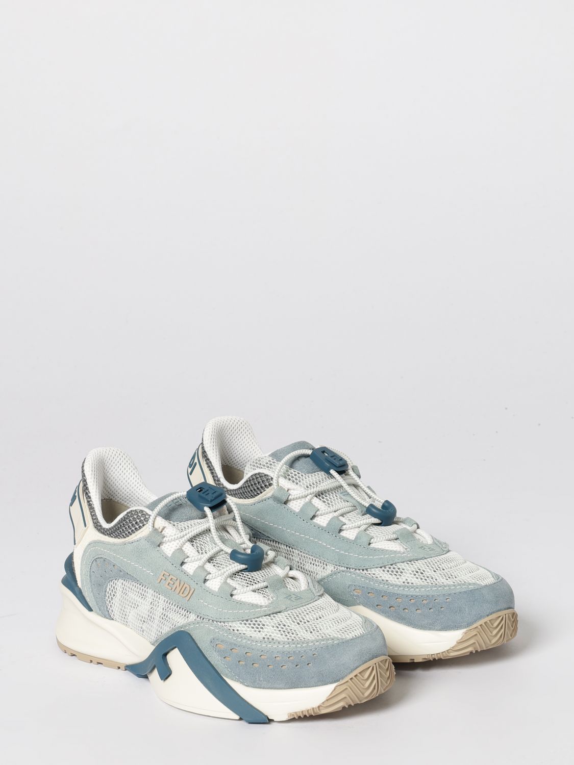 Fendi Fendi Sneakers Woman Gnawed Blue Size US 11 / IT 41 - 2 Thumbnail