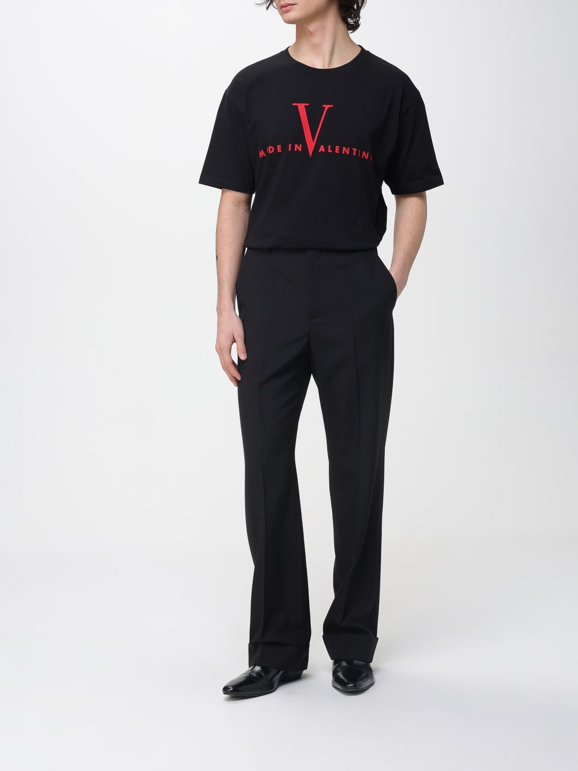 Valentino Valentino T-Shirt Men Black Size US M / EU 48-50 / 2 - 2 Thumbnail