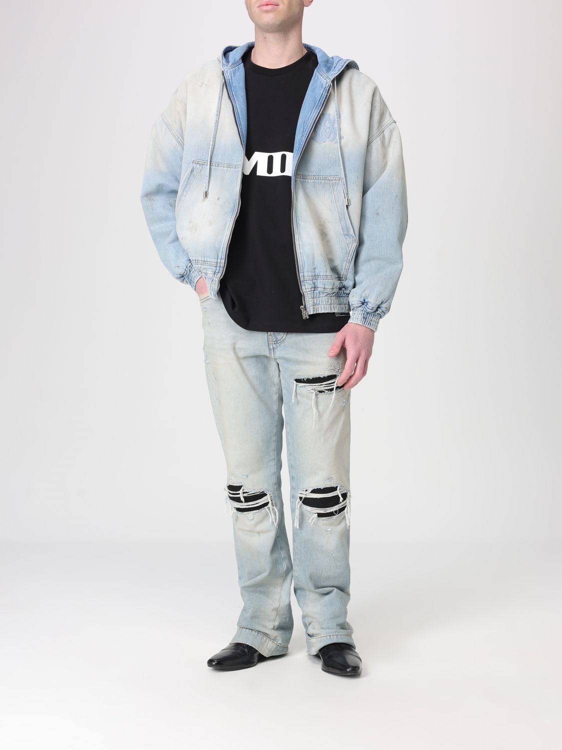 Amiri Amiri Sweatshirt Men Blue Size US M / EU 48-50 / 2 - 2 Thumbnail
