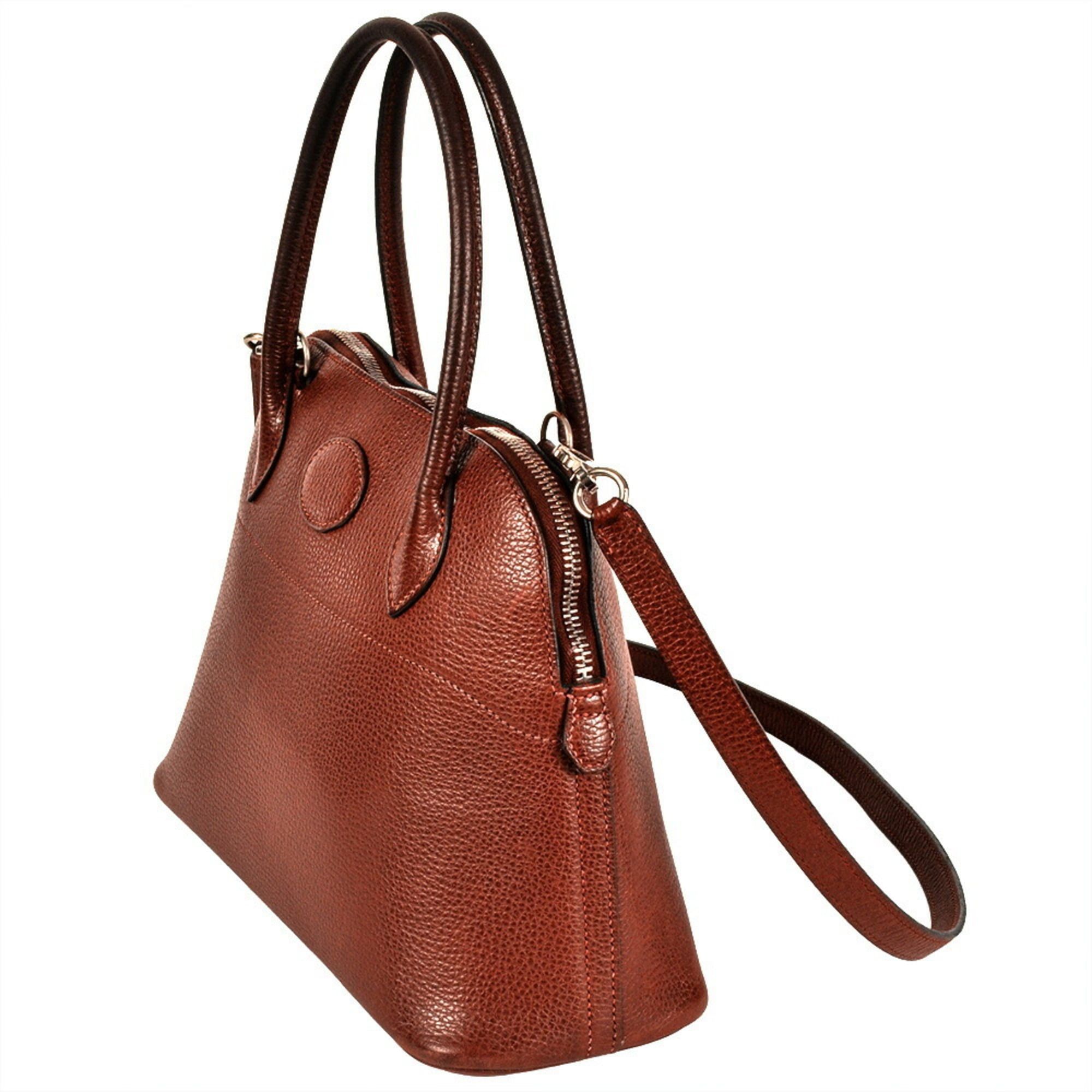 Hermes Hermes Hermès Bolide 27 Handbag, Couchvel, J Stamp, Rouge H Size ONE SIZE - 3 Thumbnail