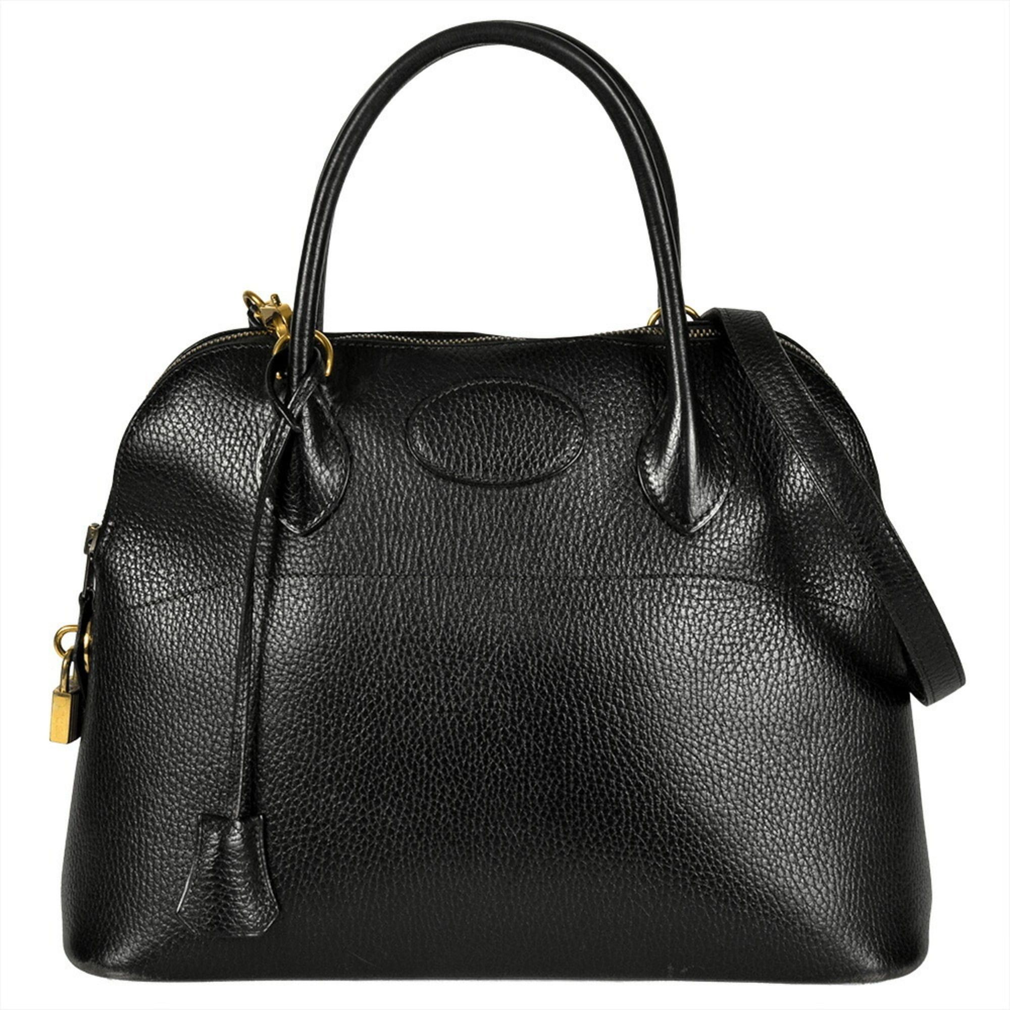 Hermes Hermes Hermès Bolide 31 Handbag, Ardennes, Black, with 〇Y Stamp Size ONE SIZE - 2 Thumbnail
