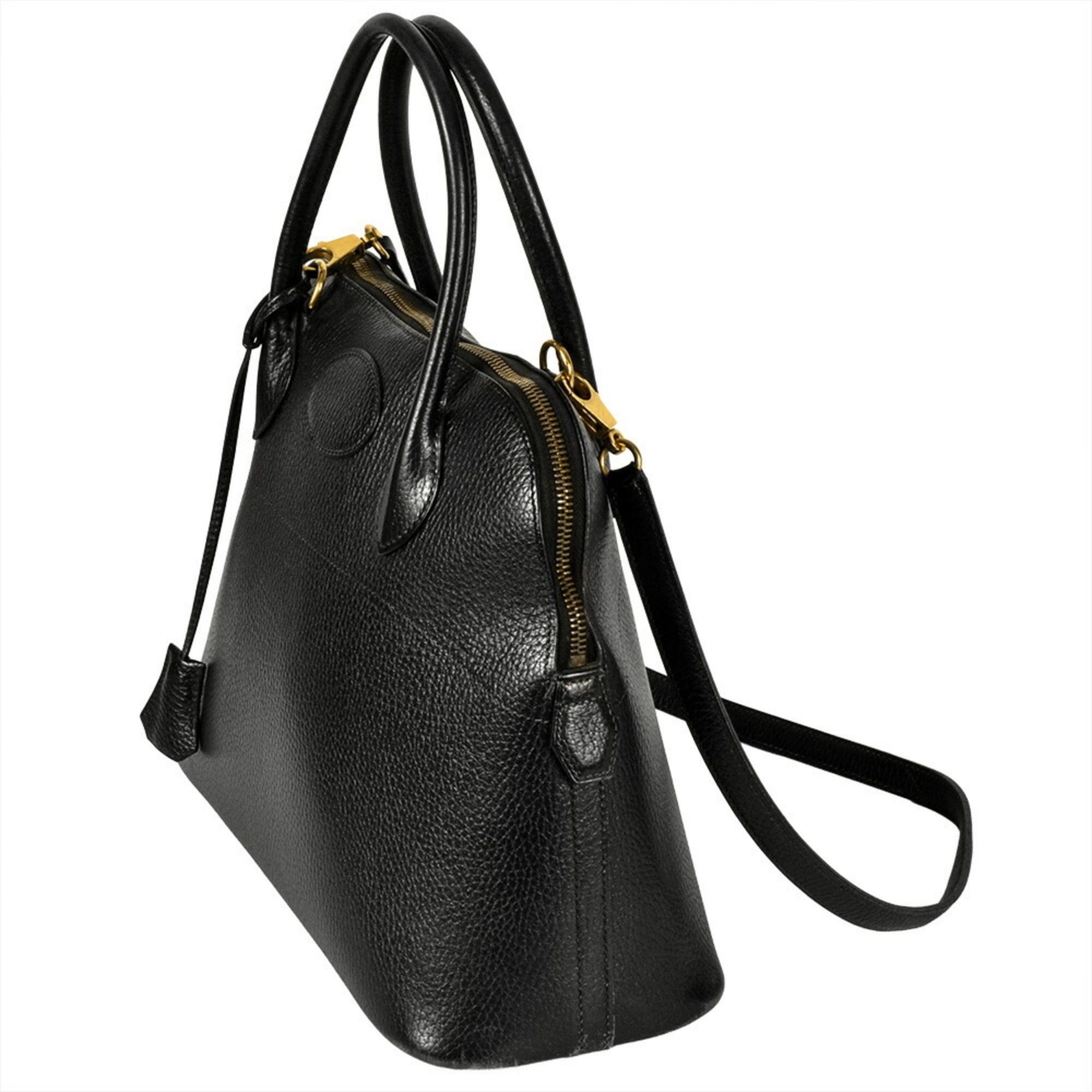 Hermes Hermes Hermès Bolide 31 Handbag, Ardennes, Black, with 〇Y Stamp Size ONE SIZE - 3 Thumbnail