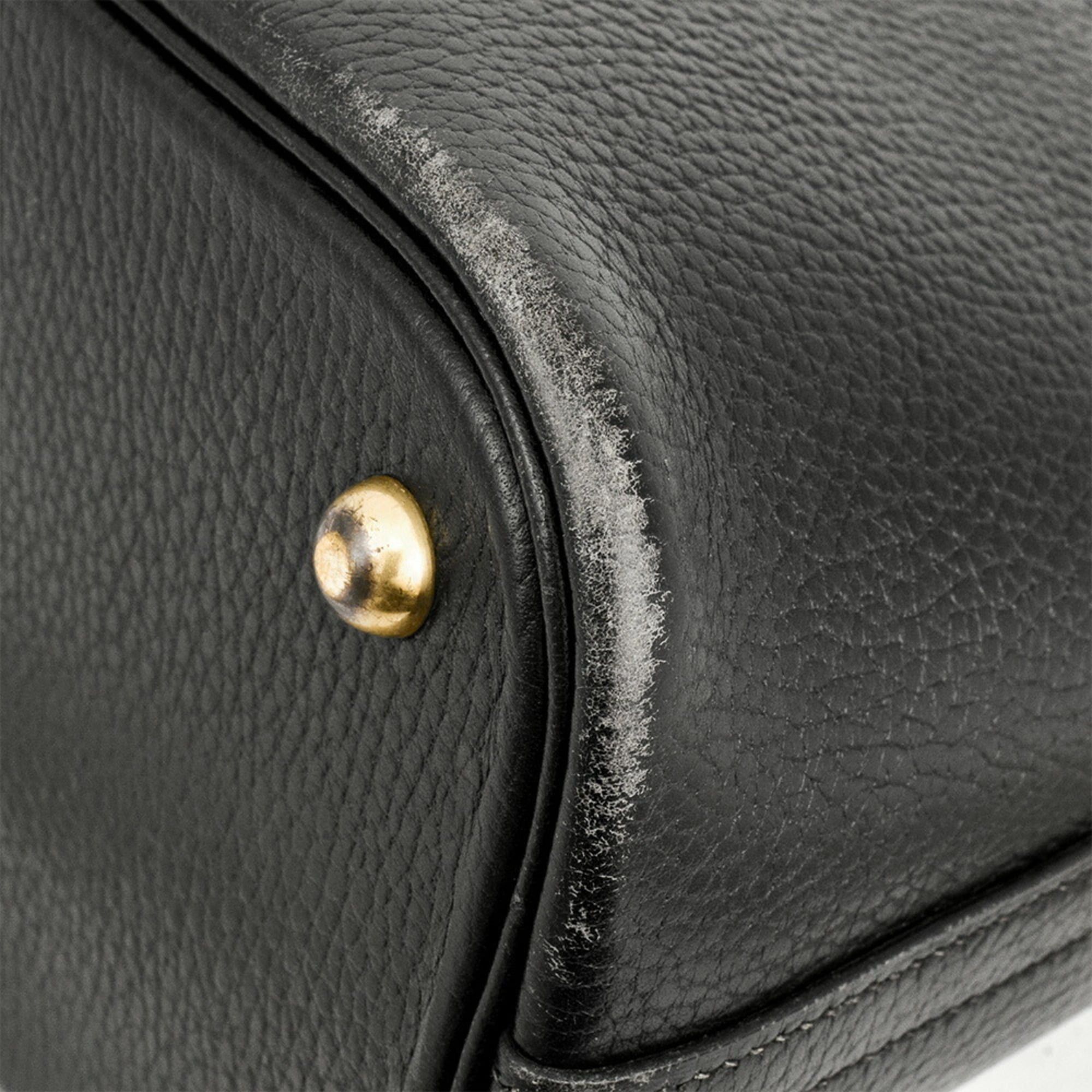 Hermes Hermes Hermès Bolide 31 Handbag, Ardennes, Black, with 〇Y Stamp Size ONE SIZE - 6 Thumbnail