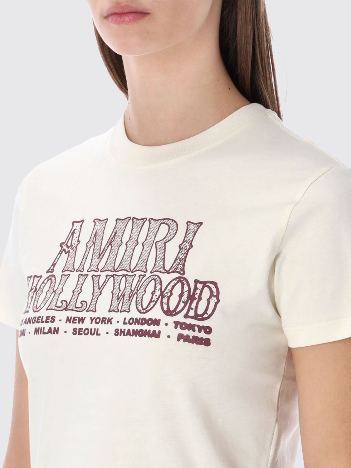Amiri Amiri T-Shirt Woman White Size M / US 6-8 / IT 42-44 - 3 Thumbnail