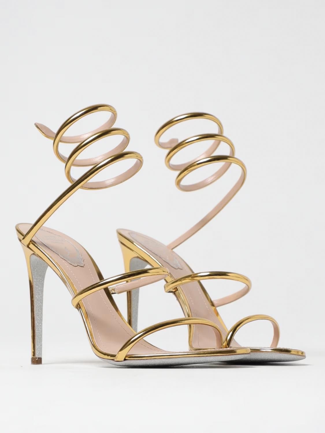 Rene Caovilla Rene Caovilla Heeled Sandal Woman Gold Size US 6.5 / IT 36.5 - 2 Thumbnail