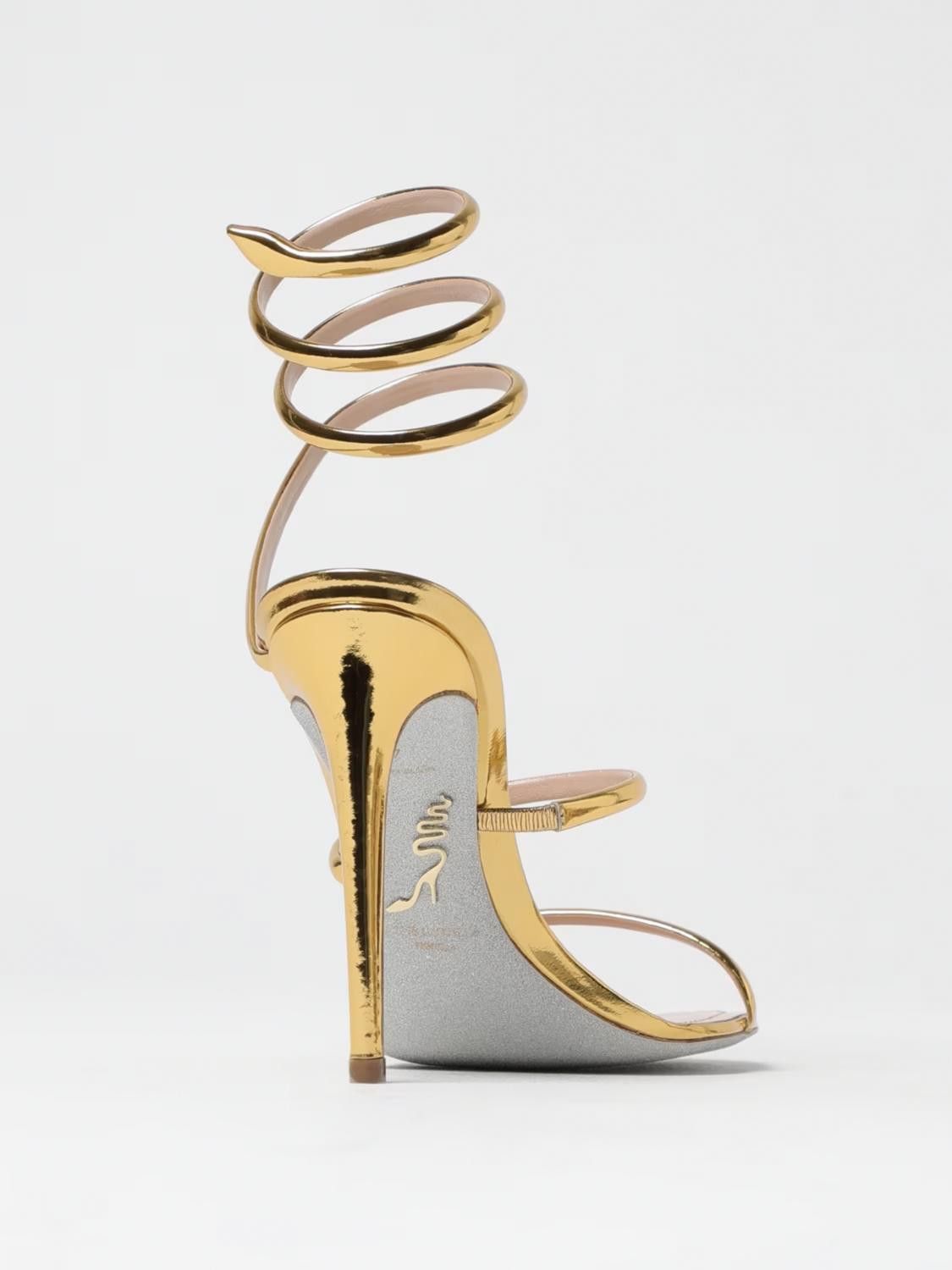 Rene Caovilla Rene Caovilla Heeled Sandal Woman Gold Size US 6.5 / IT 36.5 - 3 Thumbnail