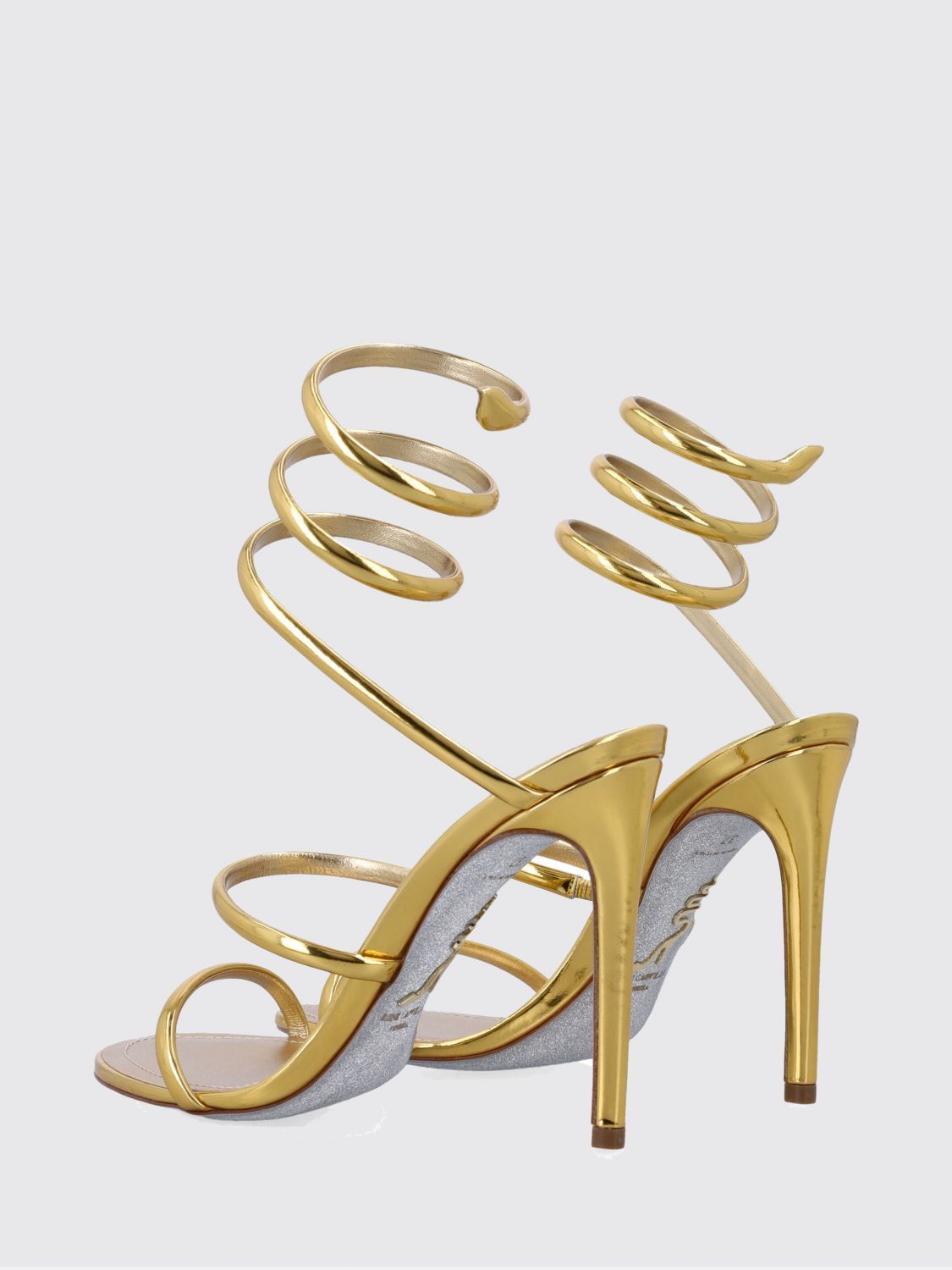 Rene Caovilla Rene Caovilla Heeled Sandal Woman Gold Size US 9 / IT 39 - 3 Thumbnail