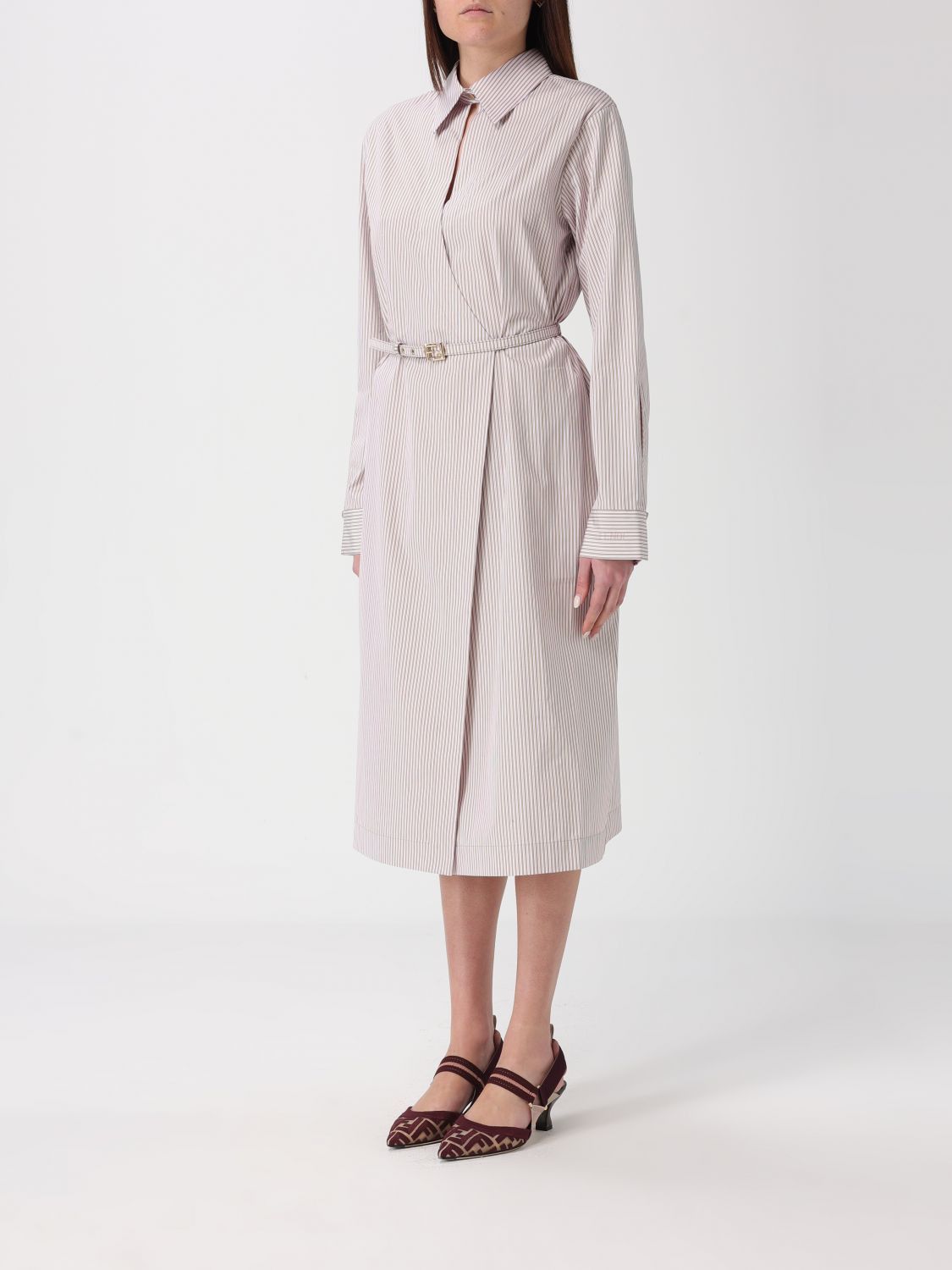 Fendi Fendi Dress Woman Milk Size S / US 4 / IT 40 - 4 Thumbnail