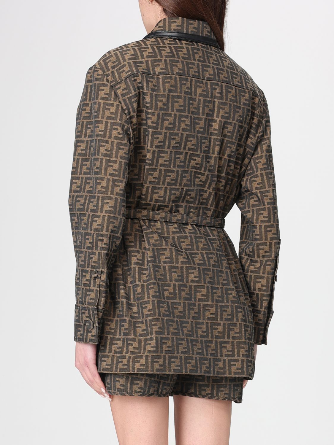 Fendi Fendi Jacket Woman Brown Size XS / US 0-2 / IT 36-38 - 3 Thumbnail