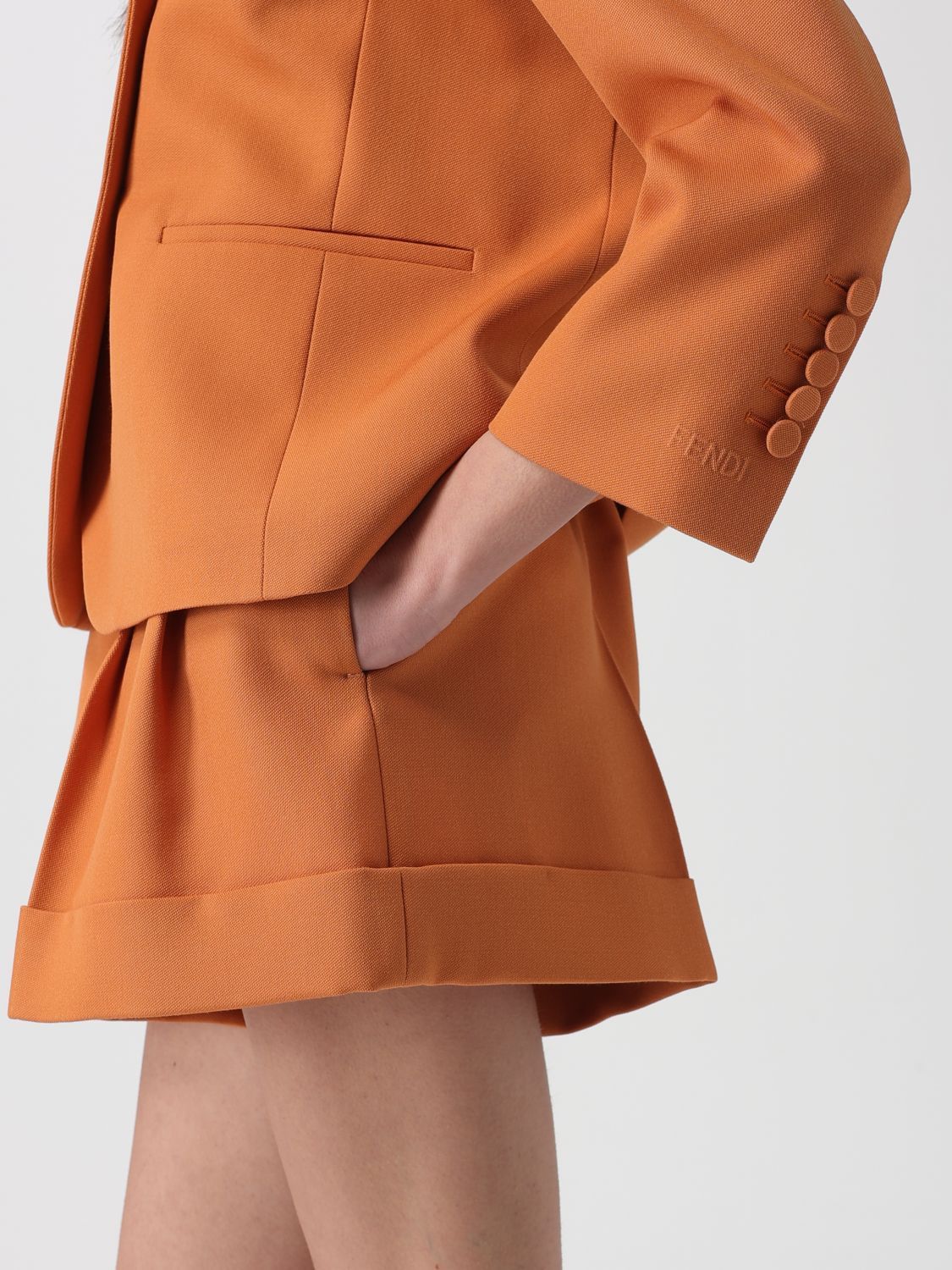 Fendi Fendi Jacket Woman Orange Size M / US 6-8 / IT 42-44 - 4 Thumbnail