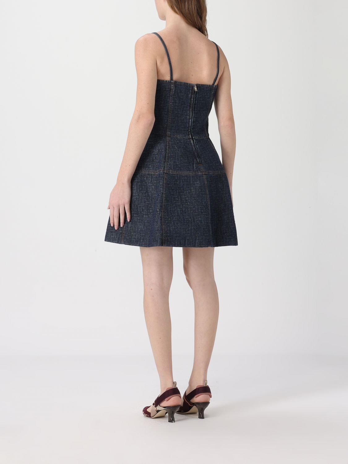 Fendi Fendi Dress Woman Blue Size M / US 6-8 / IT 42-44 - 3 Thumbnail