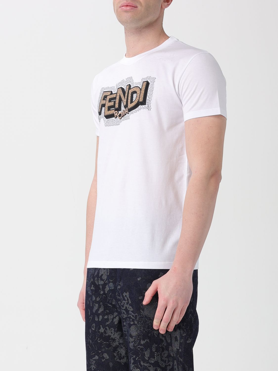 Fendi Fendi T-Shirt Men White Size US S / EU 44-46 / 1 - 4 Thumbnail