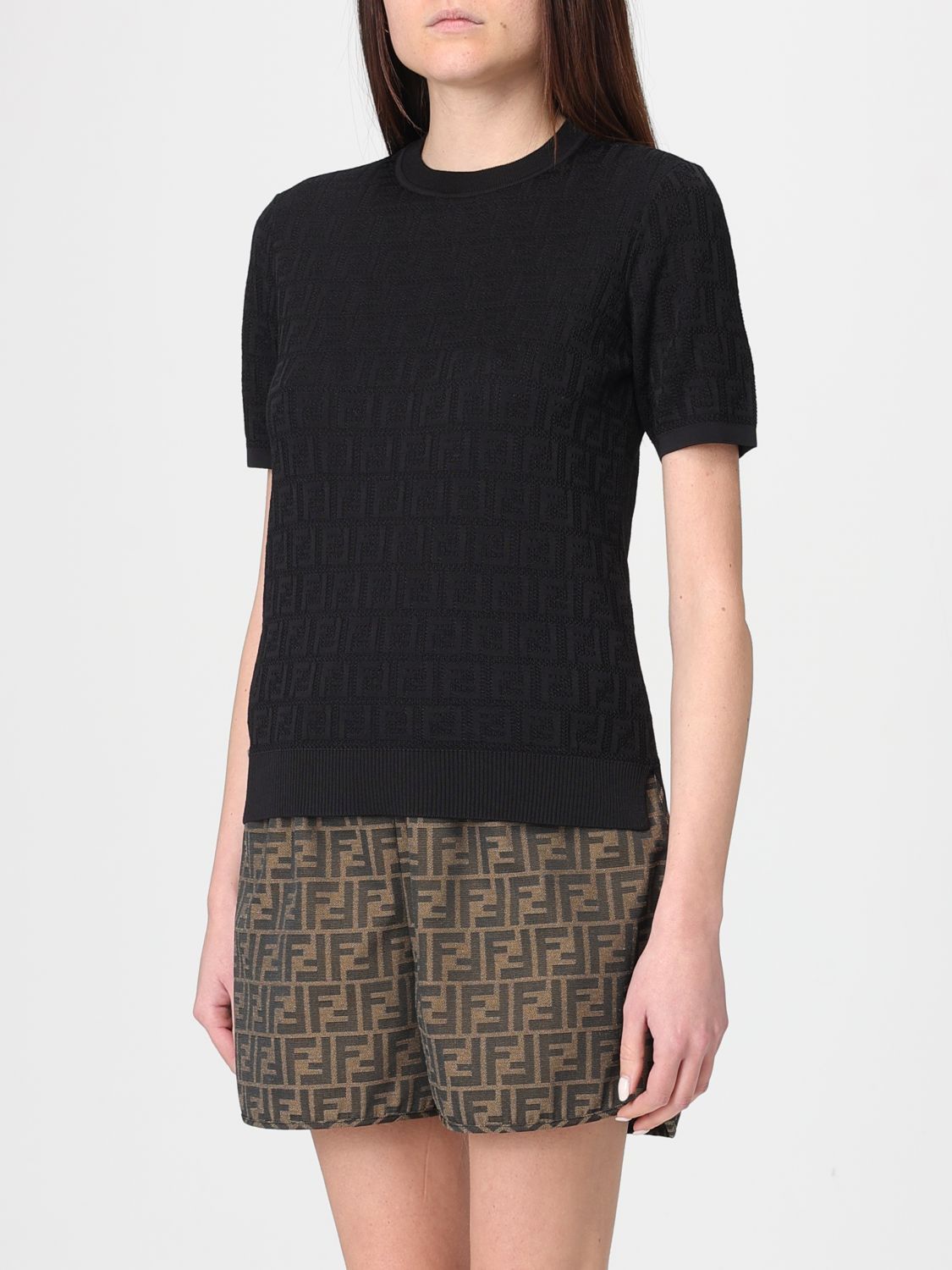 Fendi Fendi Sweater Woman Black Size XS / US 0-2 / IT 36-38 - 4 Thumbnail