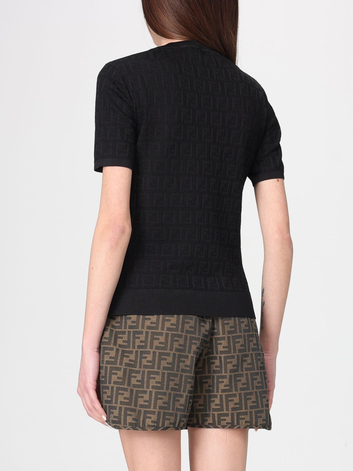Fendi Fendi Sweater Woman Black Size M / US 6-8 / IT 42-44 - 3 Thumbnail