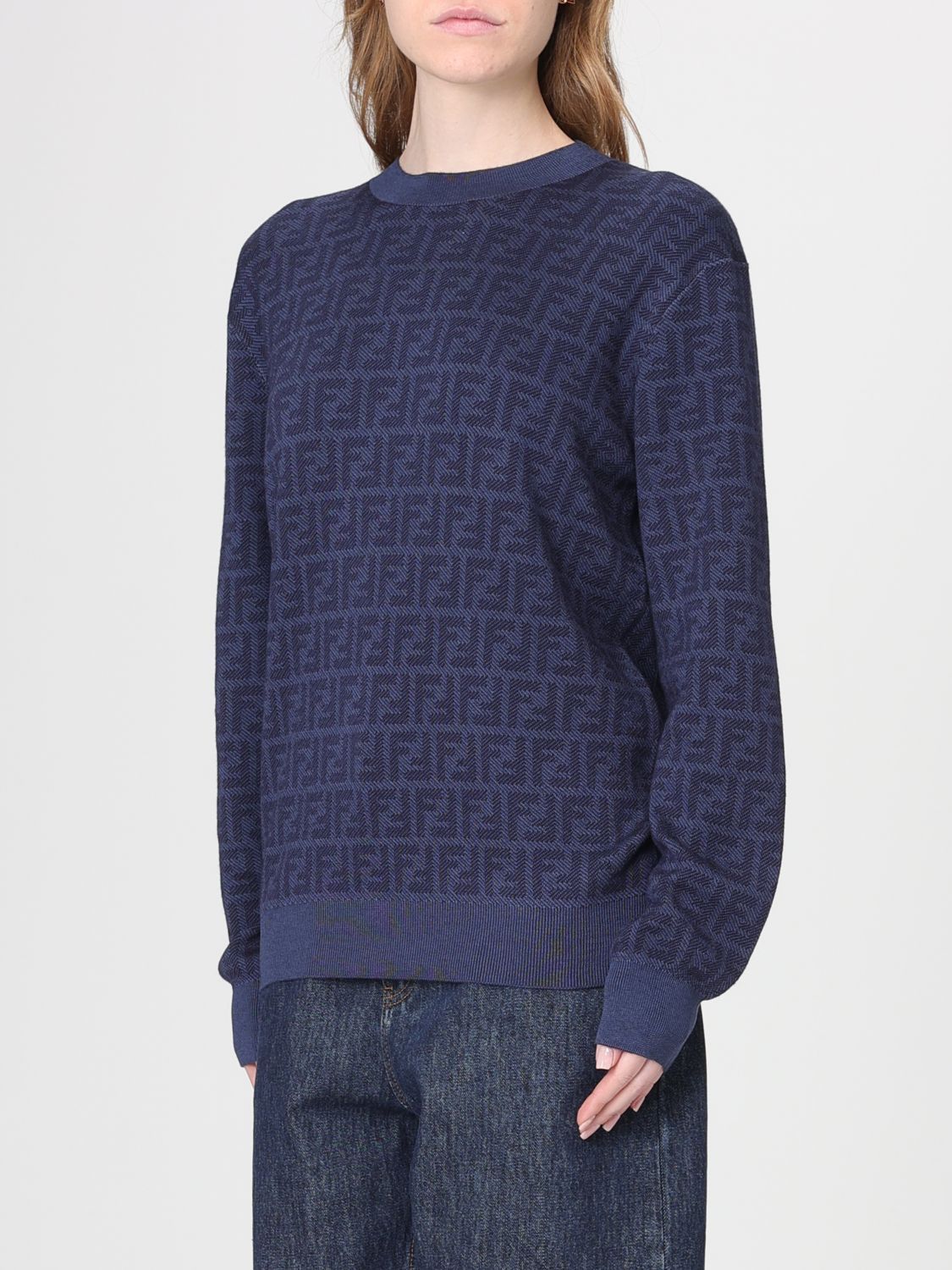 Fendi Fendi Sweater Woman Blue Size XS / US 0-2 / IT 36-38 - 4 Thumbnail