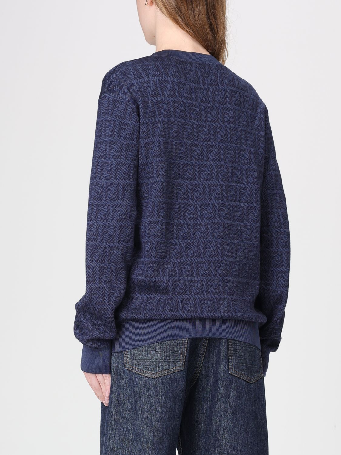 Fendi Fendi Sweater Woman Blue Size S / US 4 / IT 40 - 3 Thumbnail
