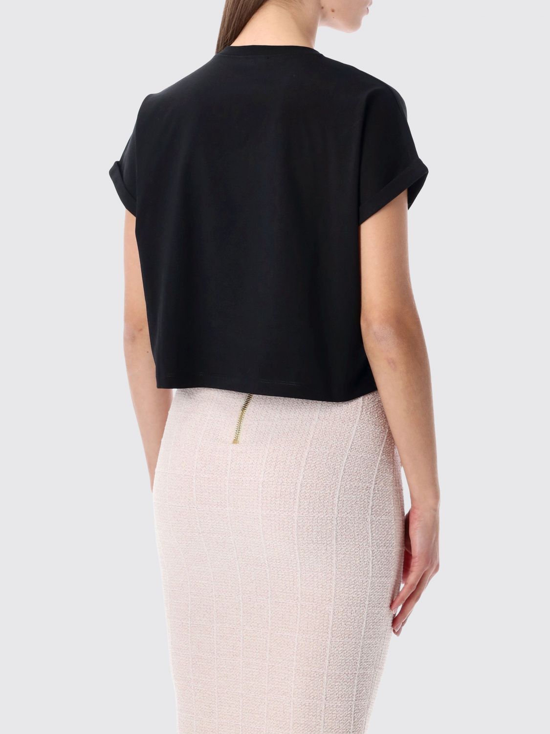 Balmain Balmain T-Shirt Woman Black Size L / US 10 / IT 46 - 2 Thumbnail