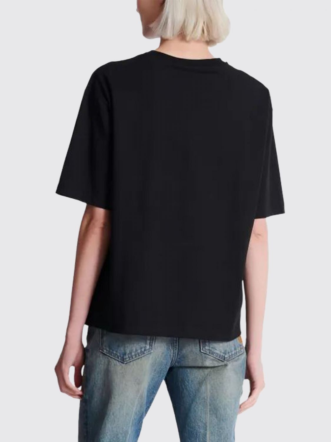 Balmain Balmain T-Shirt Woman Black Size L / US 10 / IT 46 - 3 Thumbnail