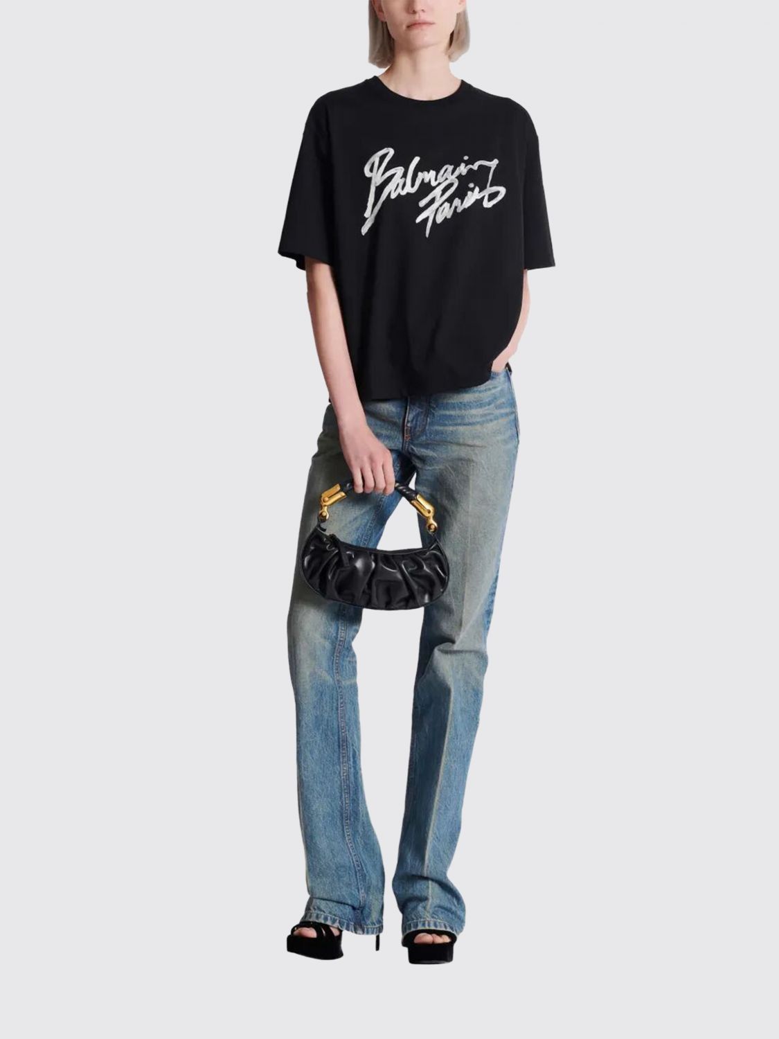 Balmain Balmain T-Shirt Woman Black Size S / US 4 / IT 40 - 2 Thumbnail