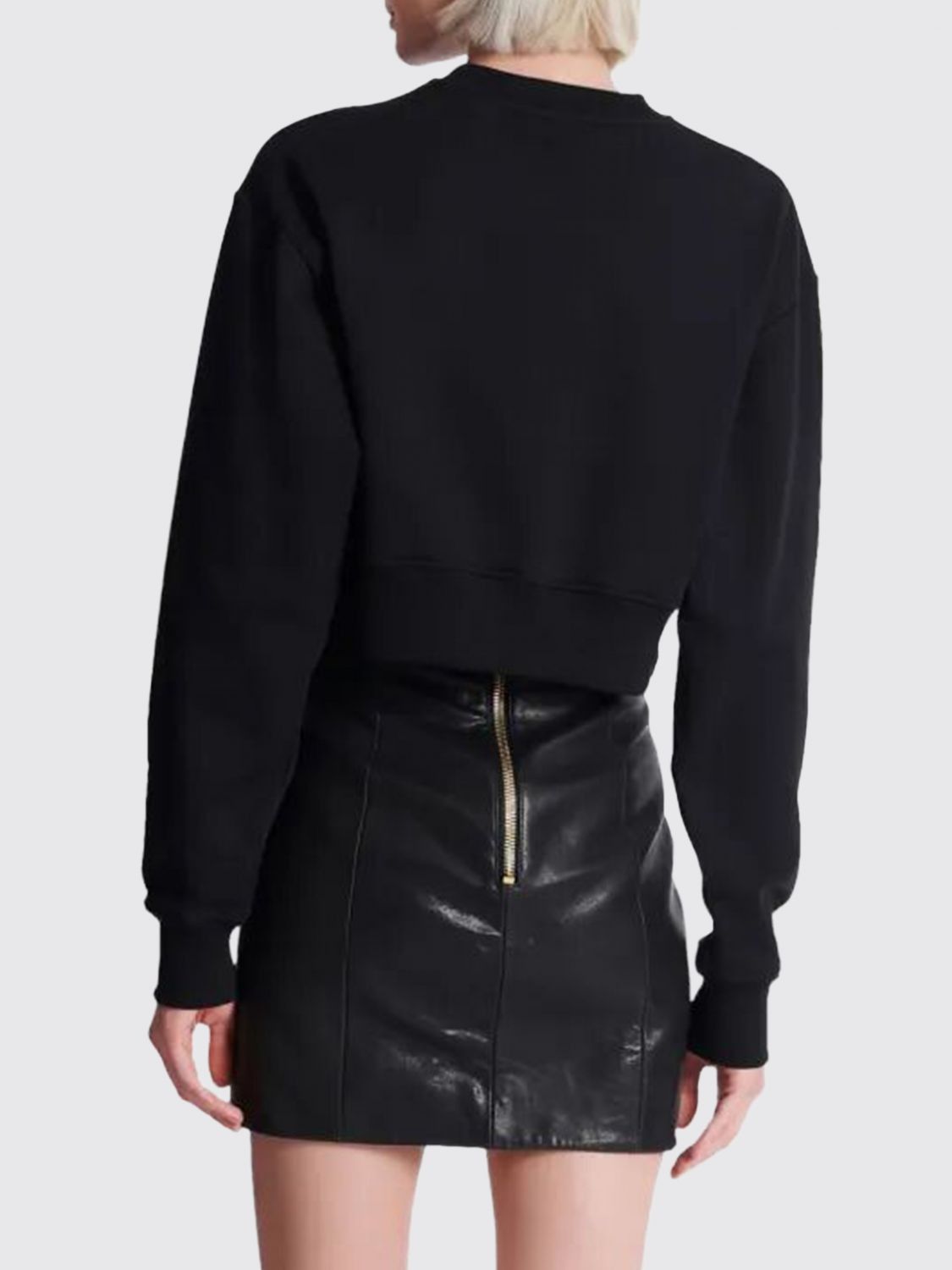 Balmain Balmain Sweatshirt Woman Black Size S / US 4 / IT 40 - 3 Thumbnail