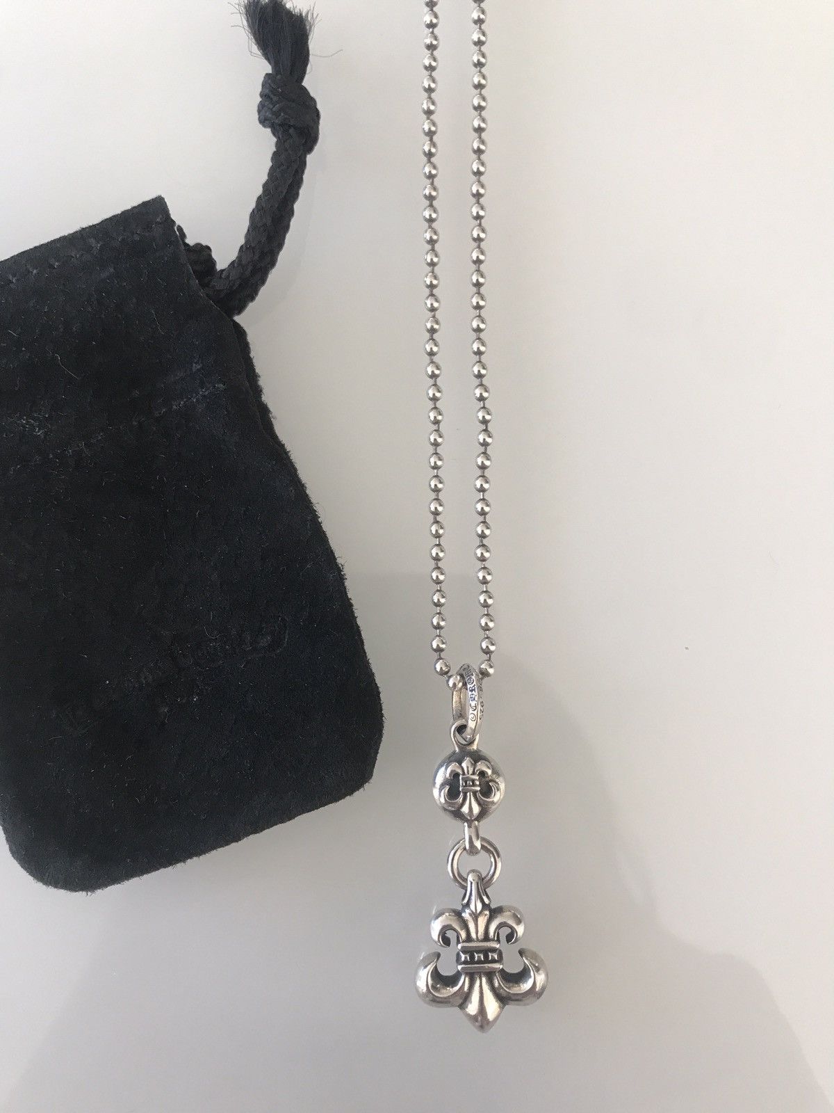 Chrome Hearts Chrome Hearts BS Fleur Ball Pendant Necklace | Grailed