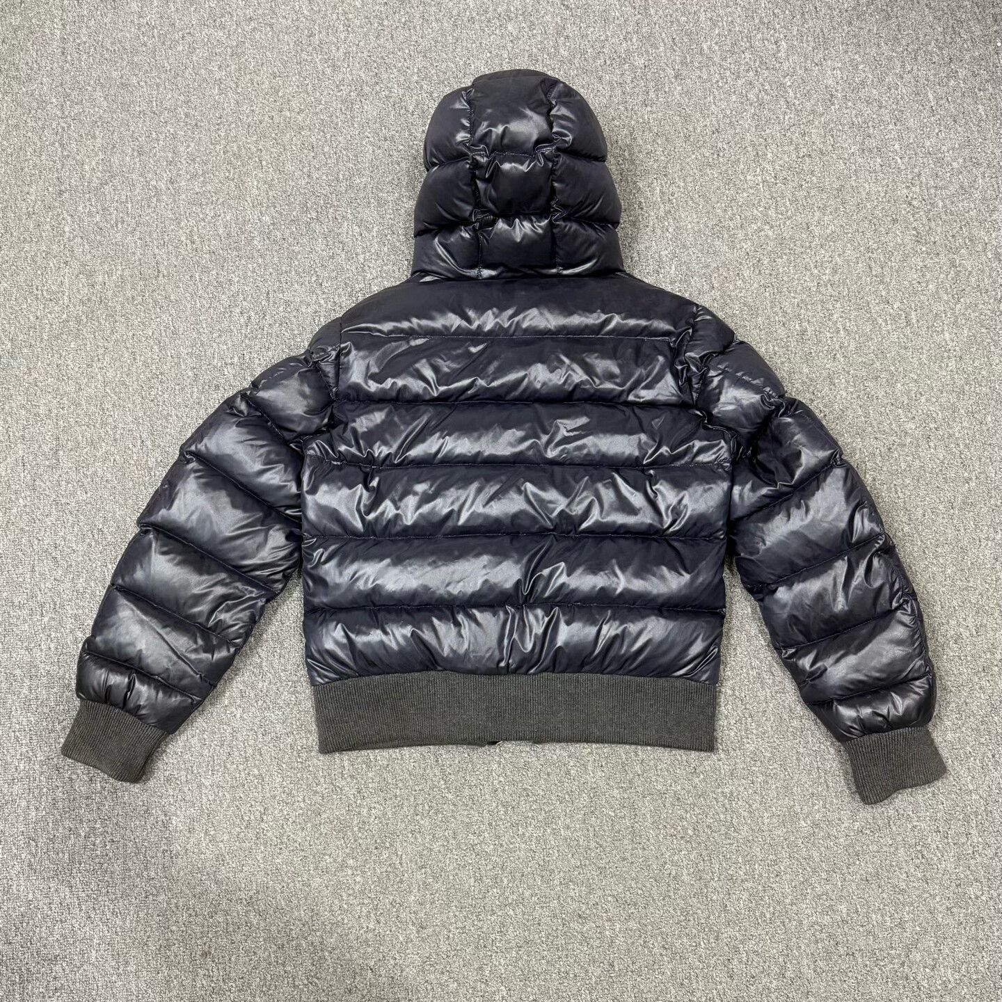 Moncler dark blue shiny puffer jacket by Moncler Size US M / EU 48-50 / 2 - 2 Thumbnail