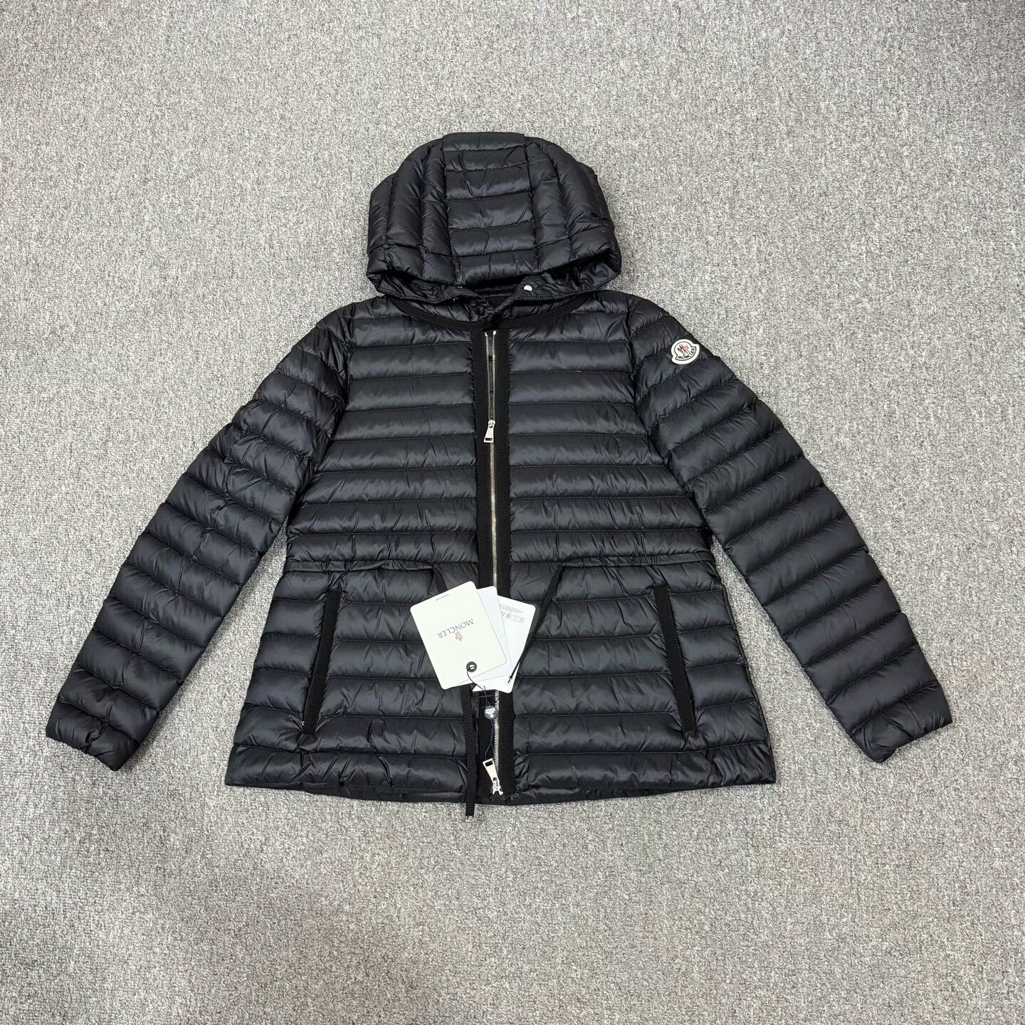 Moncler lightweight black puffer jacket with hood Size S / US 4 / IT 40 - 2 Thumbnail