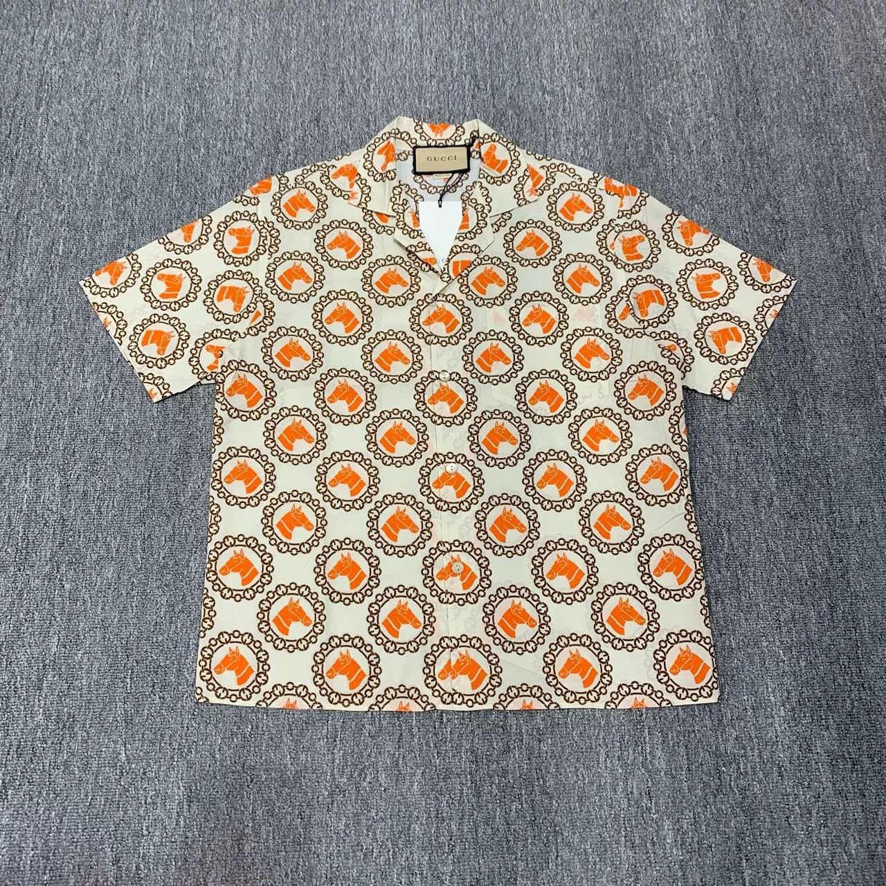Gucci gucci short sleeve horse print shirt Size US M / EU 48-50 / 2 - 6 Thumbnail