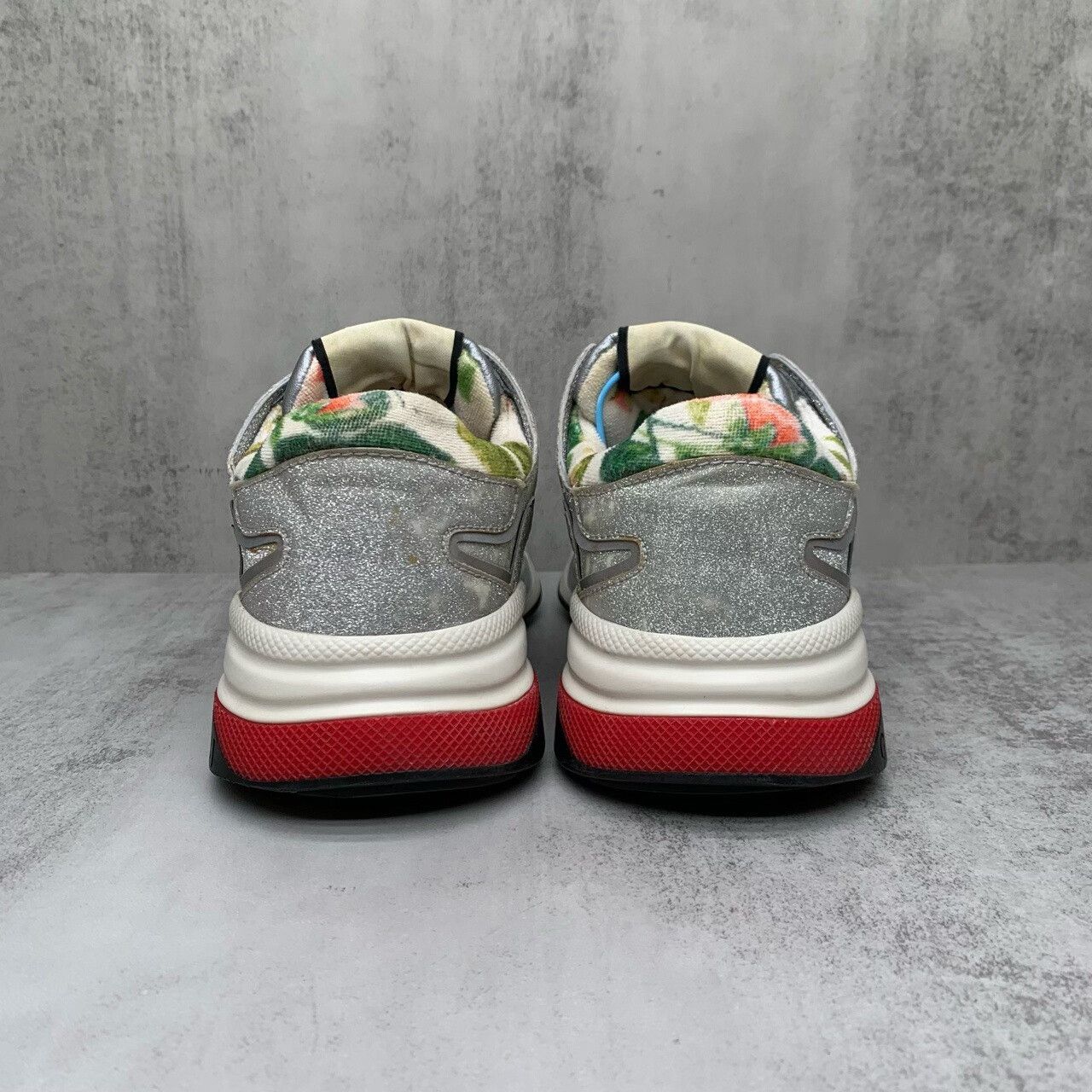 Gucci gucci ultrapace silver glitter sneakers size 37.5 Size US 7.5 / EU 40-41 - 5 Thumbnail