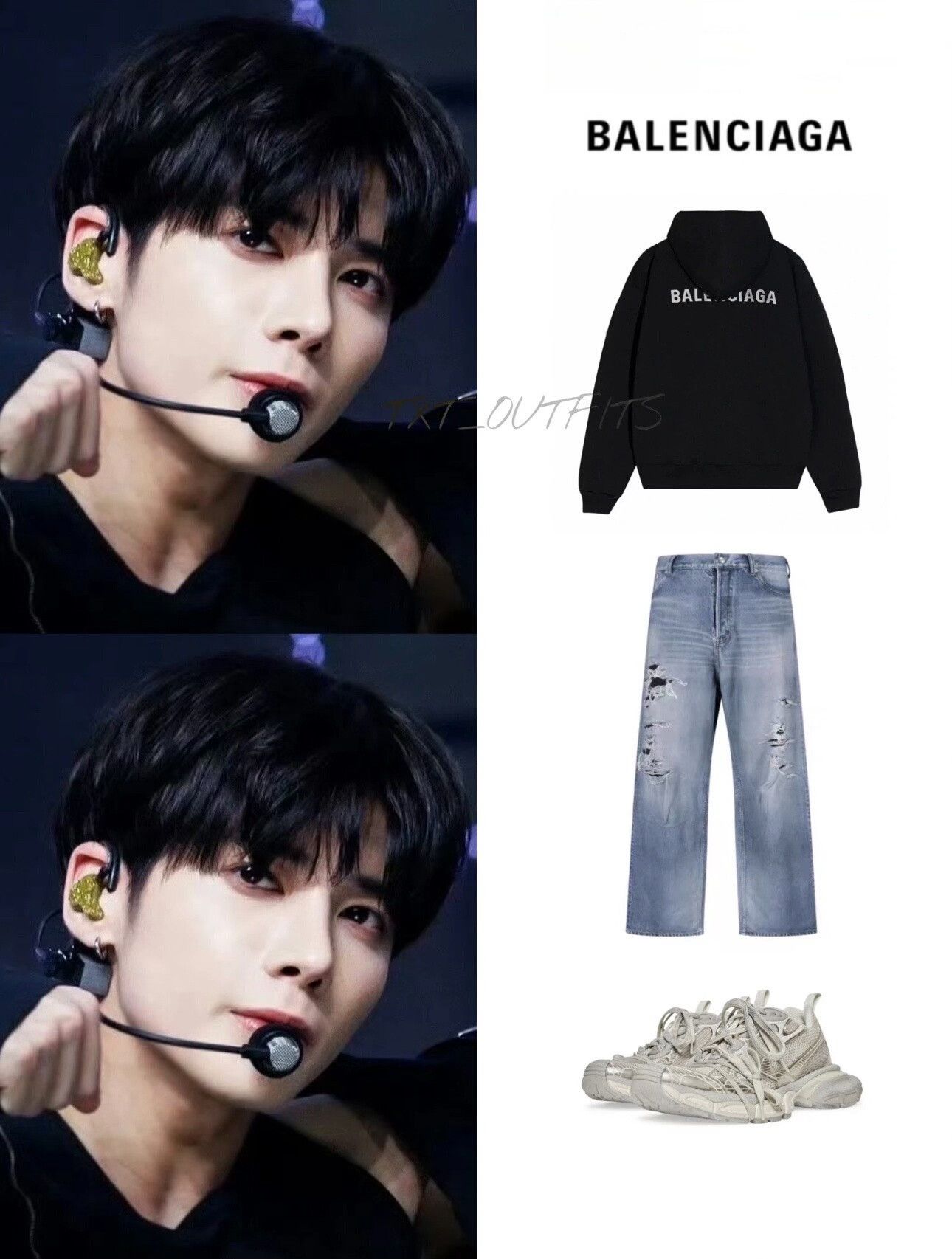 Balenciaga balenciaga black logo hooded sweatshirt Size US XS / EU 42 / 0 - 8 Thumbnail