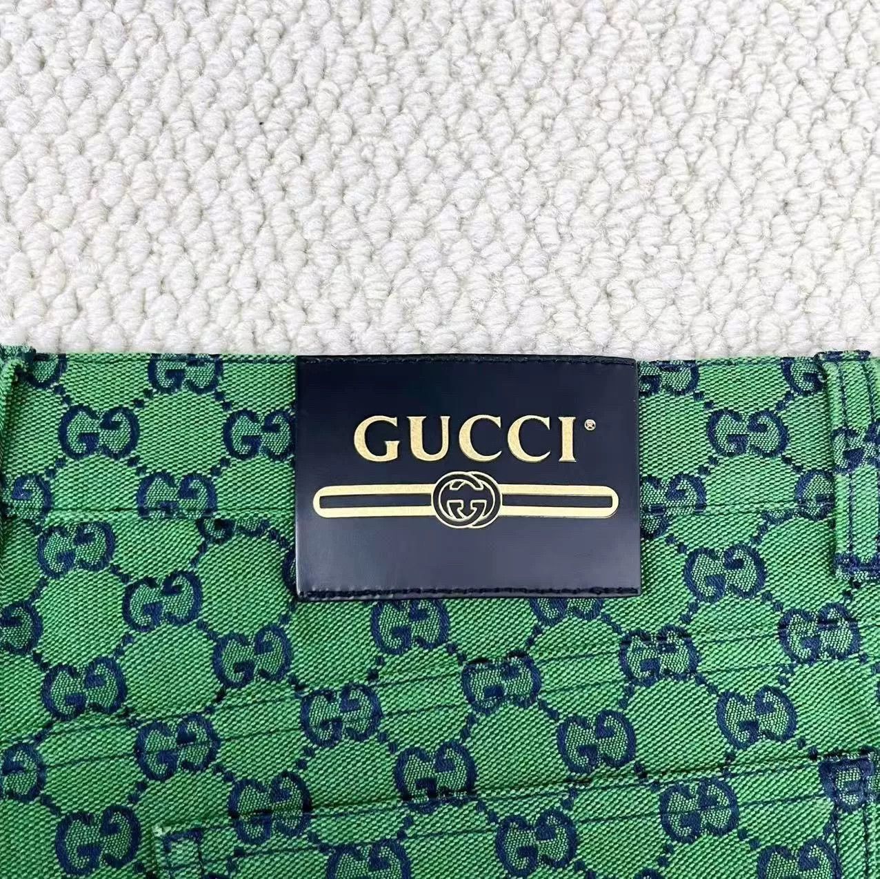 Gucci gucci double g printed denim long pants Size US 32 / EU 48 - 5 Thumbnail