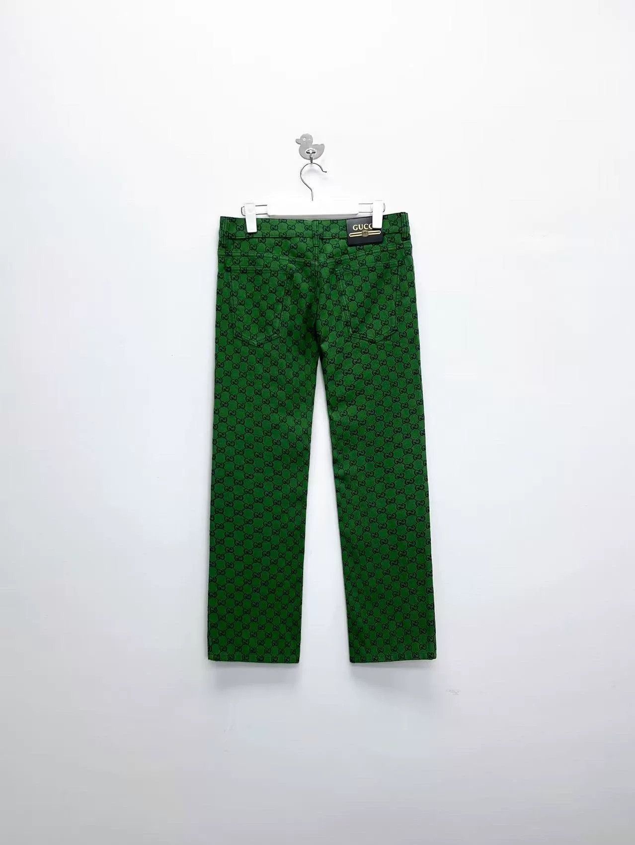 Gucci gucci double g printed denim long pants Size US 32 / EU 48 - 2 Thumbnail