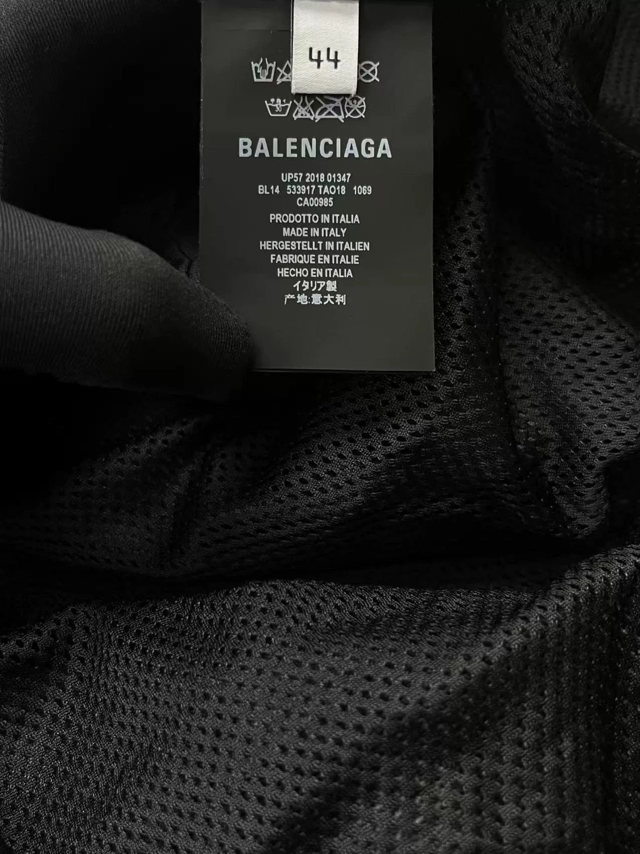 Balenciaga balenciaga black grey logo half-zip jacket Size US L / EU 52-54 / 3 - 5 Thumbnail