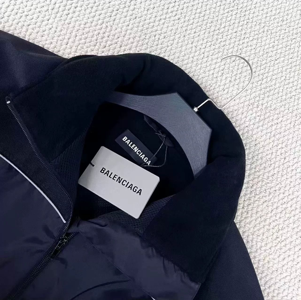 Balenciaga balenciaga black grey logo half-zip jacket Size US L / EU 52-54 / 3 - 3 Thumbnail