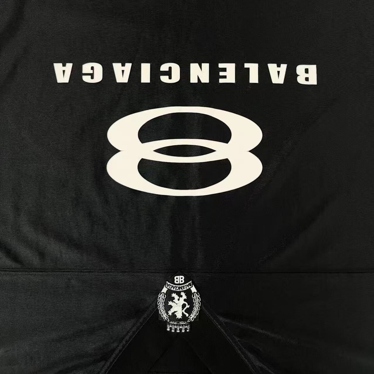Balenciaga balenciaga black embroidery logo hoodie Size US M / EU 48-50 / 2 - 6 Thumbnail
