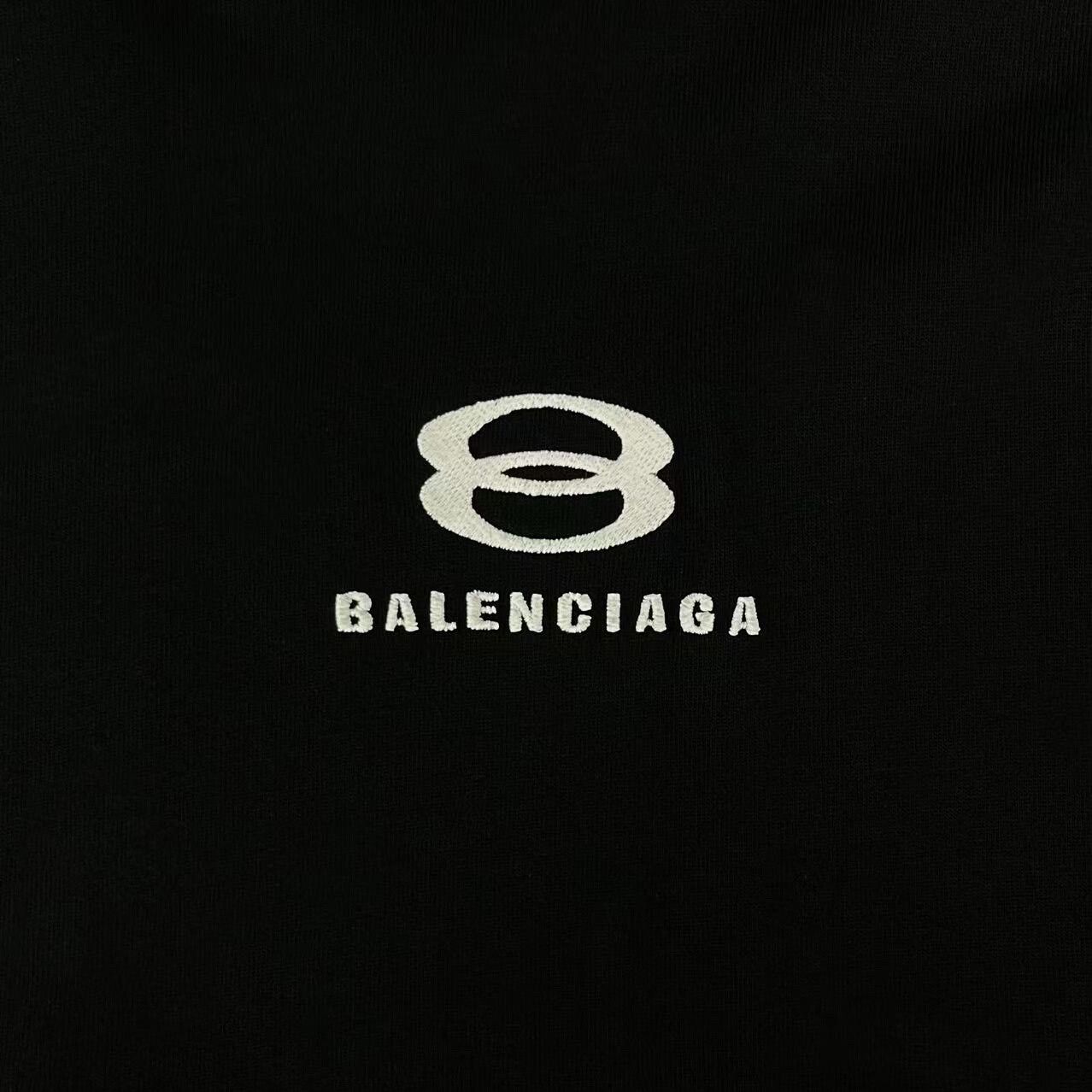 Balenciaga balenciaga black embroidery logo hoodie Size US M / EU 48-50 / 2 - 5 Thumbnail