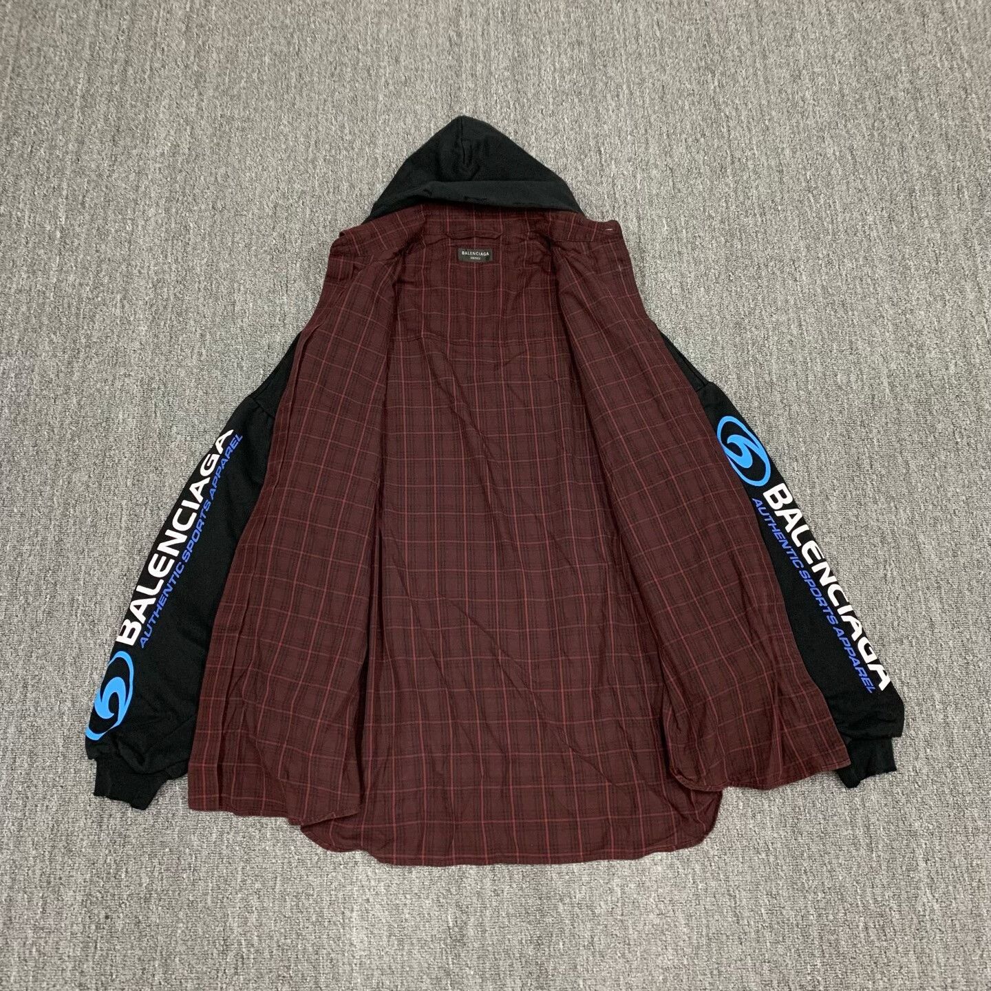 Balenciaga black surf-style zip jacket by Balenciaga Size US M / EU 48-50 / 2 - 5 Thumbnail