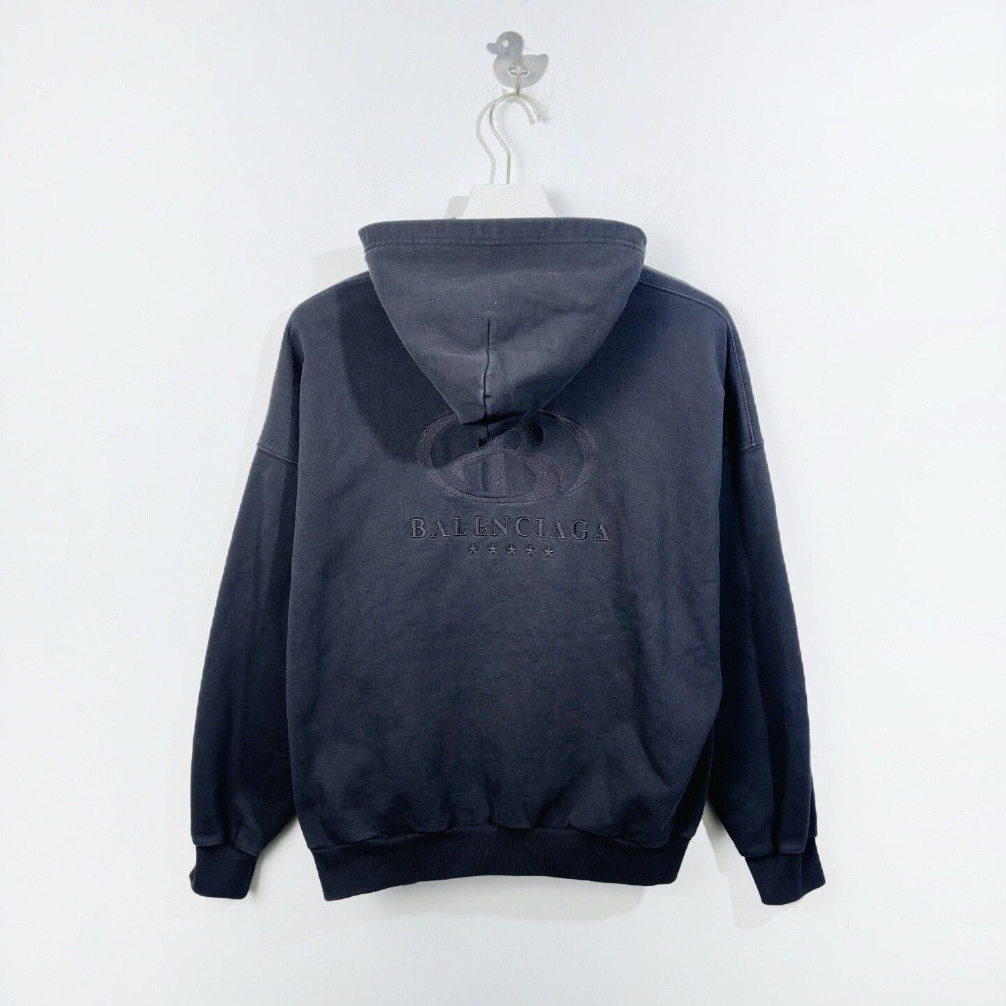 Balenciaga Balenciaga Black Logo Embroidered Hoodie Size US M / EU 48-50 / 2 - 3 Thumbnail