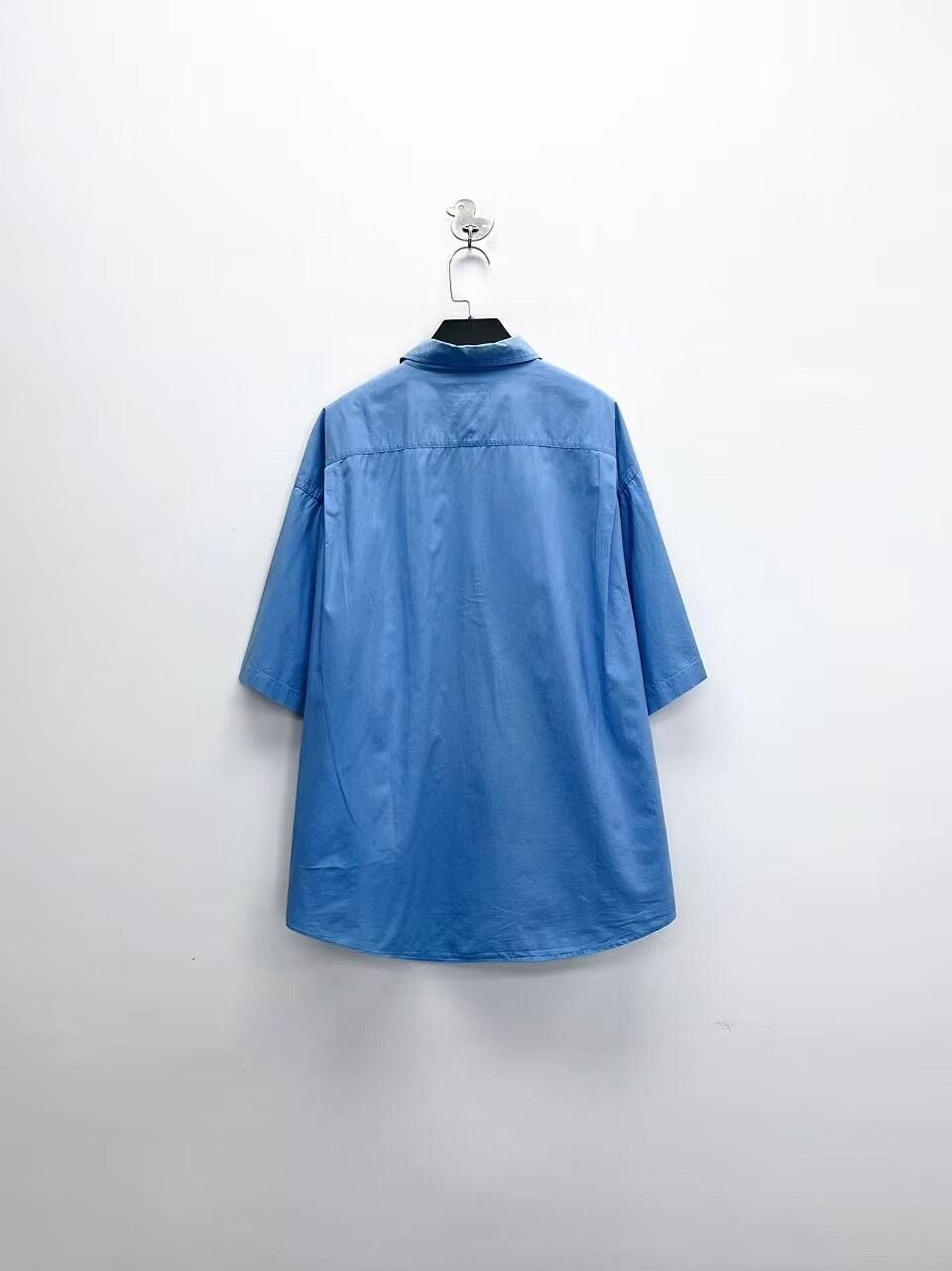 Balenciaga balenciaga blue pocket logo short sleeve shirt Size US L / EU 52-54 / 3 - 2 Thumbnail