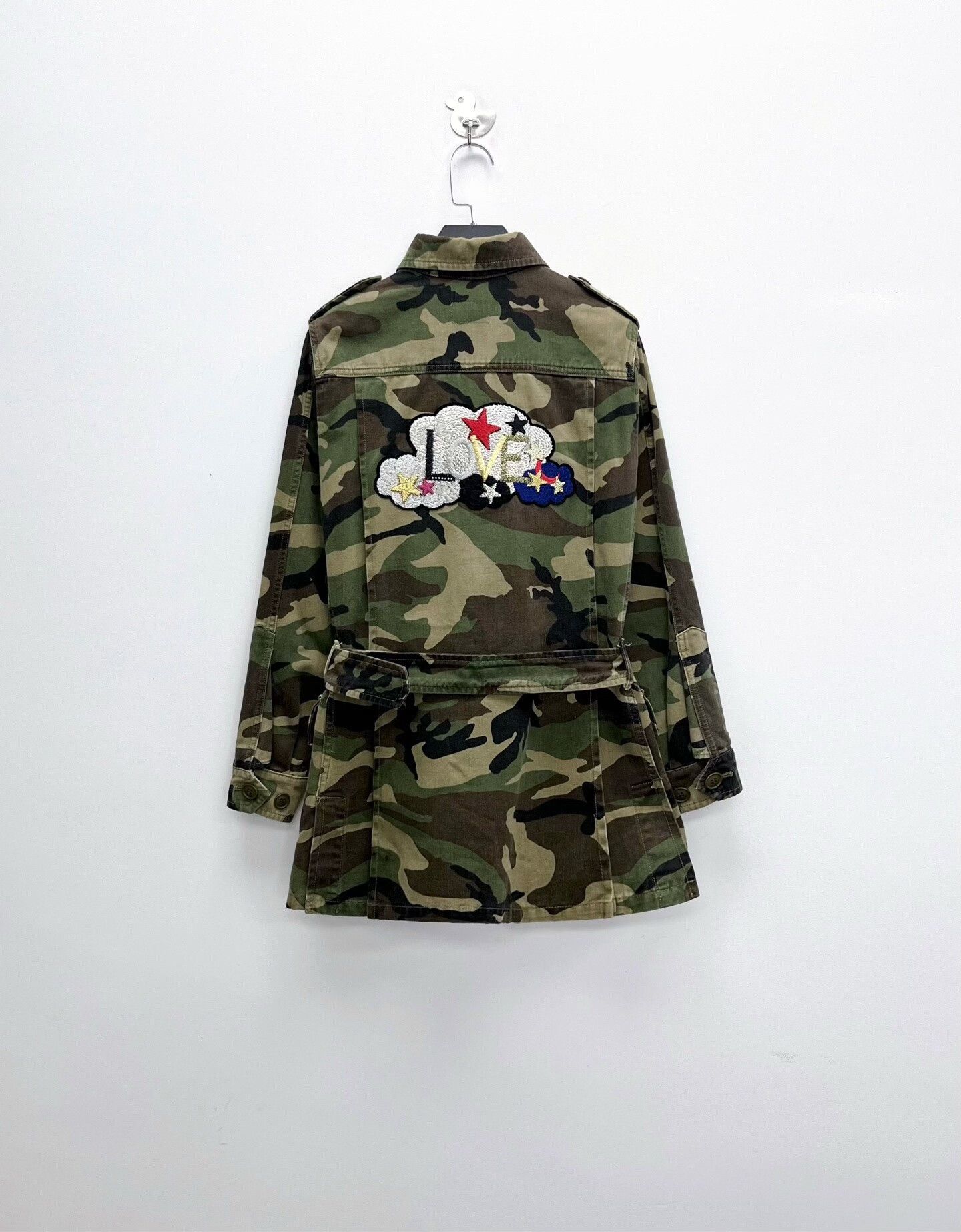 Saint Laurent Paris military green camouflage jacket with embroidery Size US S / EU 44-46 / 1 - 2 Thumbnail