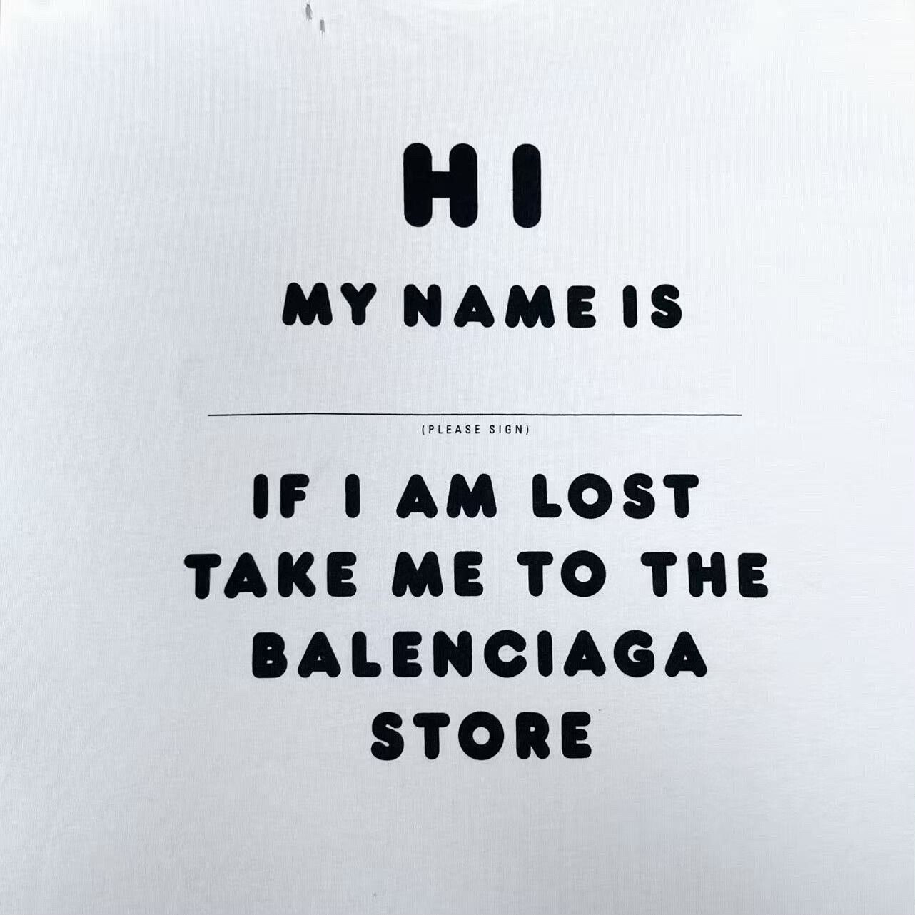 Balenciaga balenciaga my name is wide fit t-shirt Size US S / EU 44-46 / 1 - 4 Thumbnail