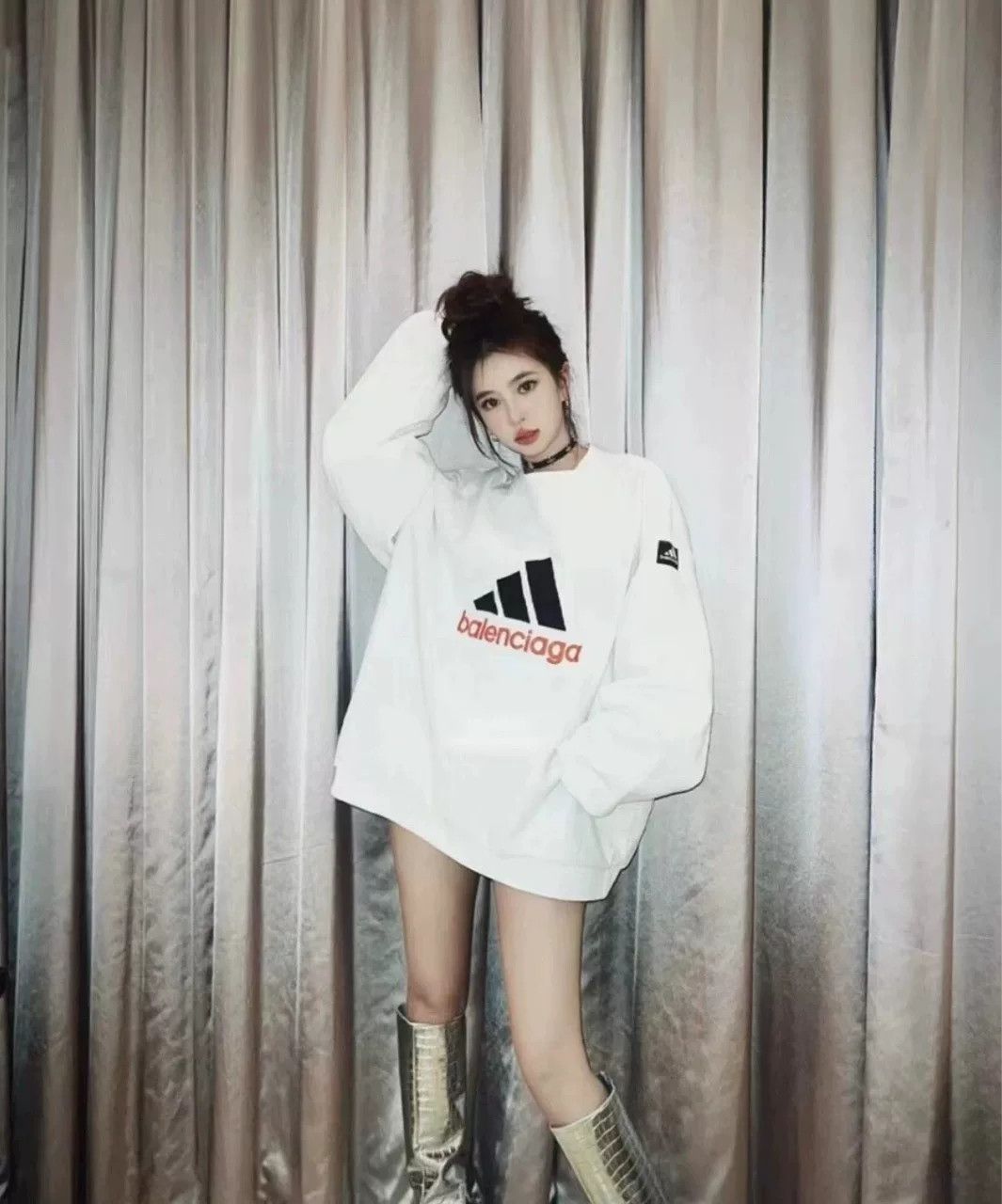 Balenciaga balenciaga x adidas long sleeve sweatshirt Size US M / EU 48-50 / 2 - 8 Thumbnail