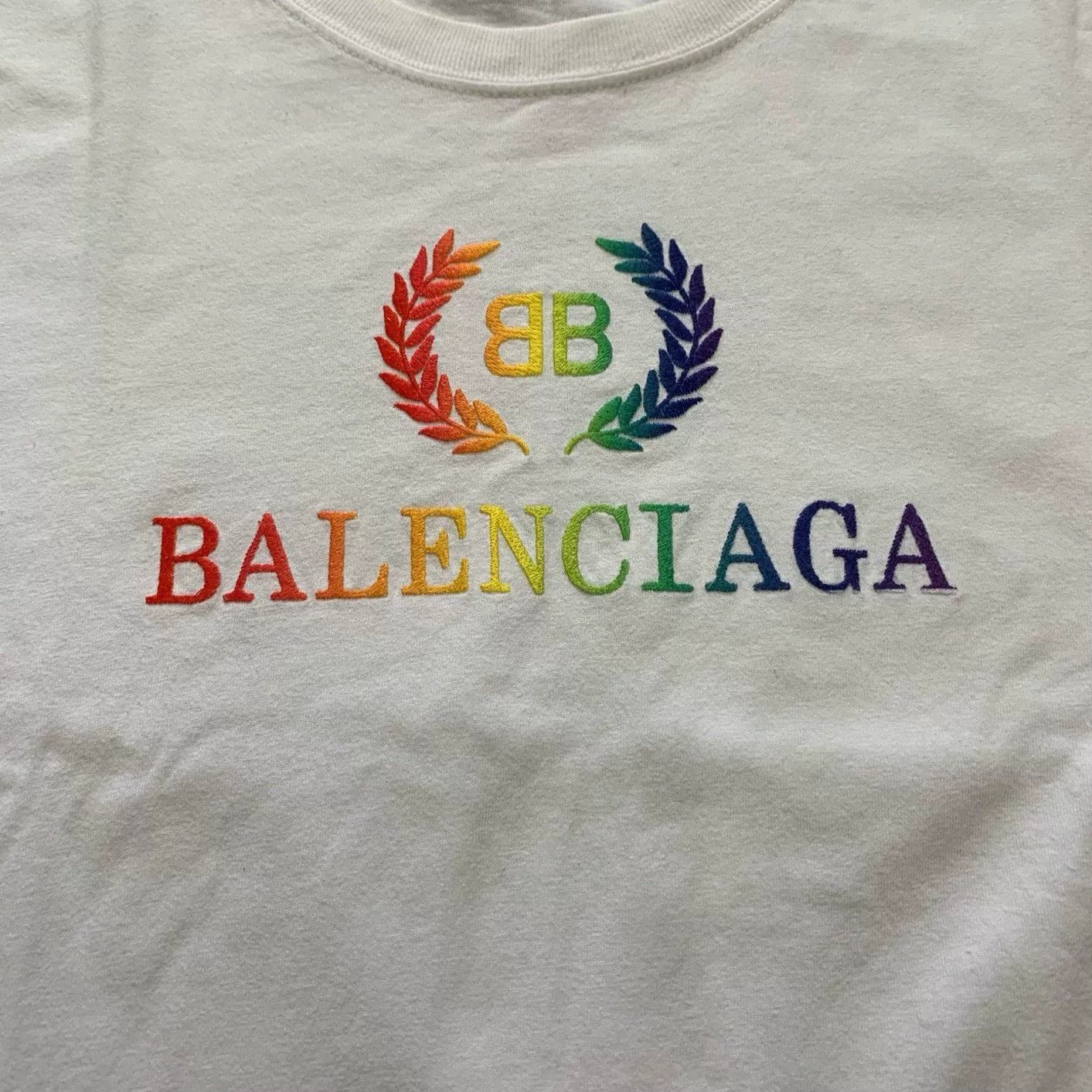 Balenciaga balenciaga colorful short sleeve t-shirt xl Size US XL / EU 56 / 4 - 8 Thumbnail