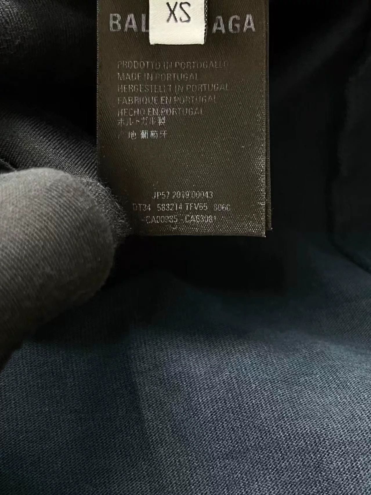 Balenciaga balenciaga blue black short sleeve t-shirt Size US XS / EU 42 / 0 - 5 Thumbnail