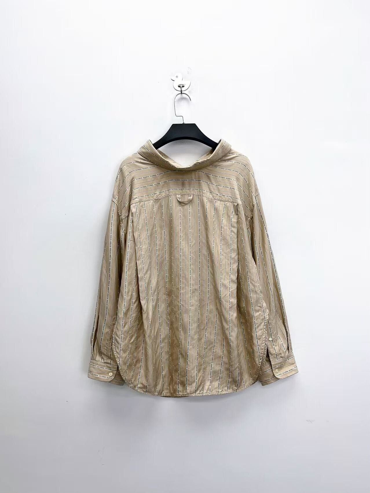 Balenciaga Balenciaga Silk Striped Embroidered Shirt Jacket Size US M / EU 48-50 / 2 - 2 Thumbnail