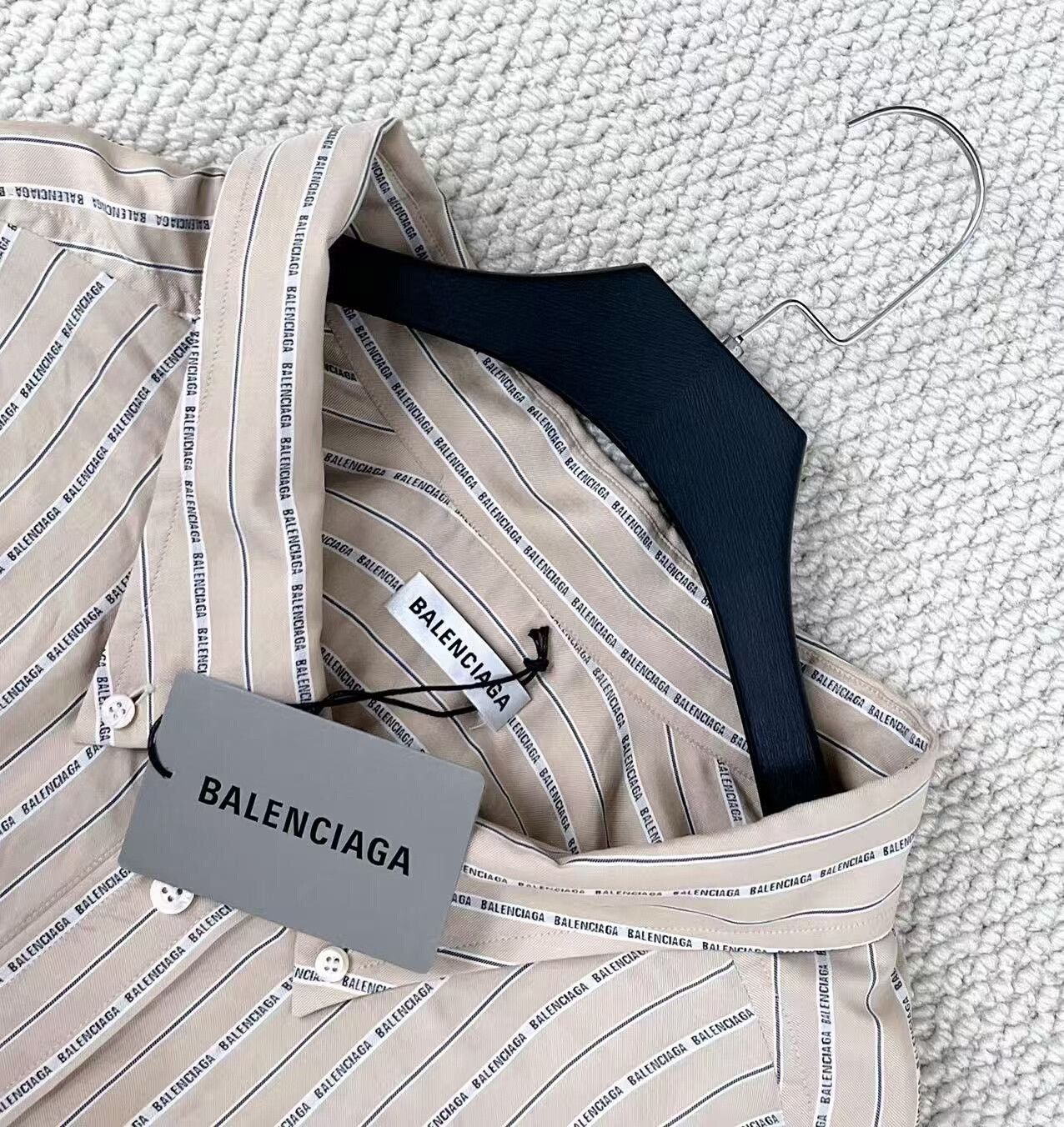 Balenciaga Balenciaga Silk Striped Embroidered Shirt Jacket Size US M / EU 48-50 / 2 - 3 Thumbnail