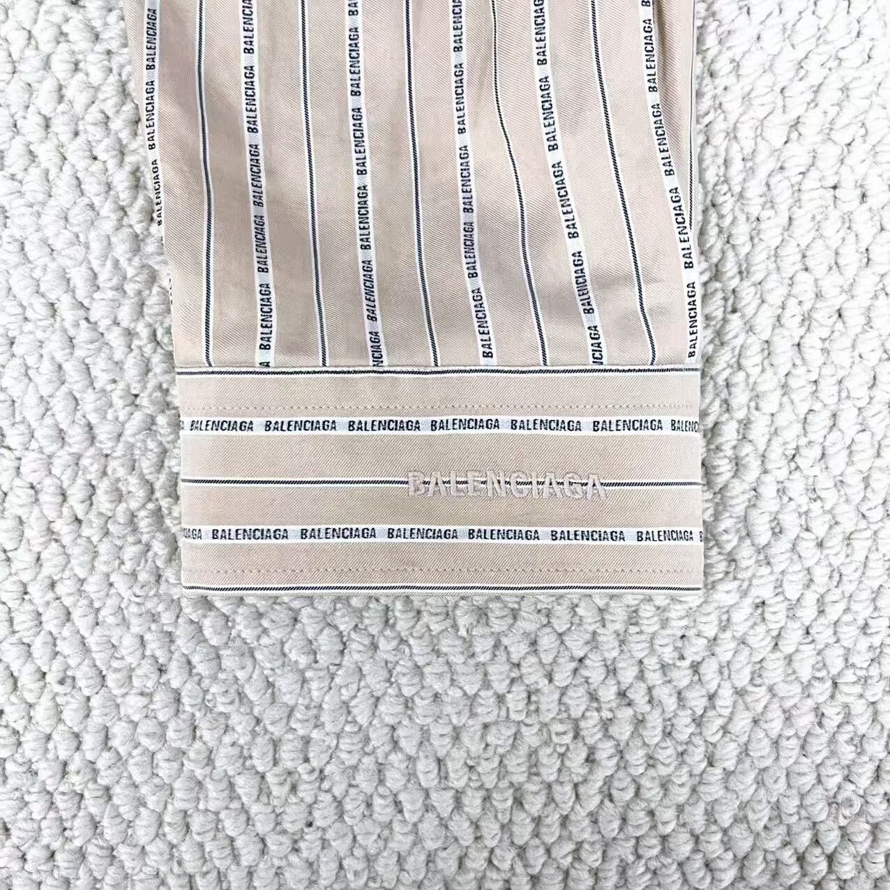 Balenciaga Balenciaga Silk Striped Embroidered Shirt Jacket Size US M / EU 48-50 / 2 - 4 Thumbnail