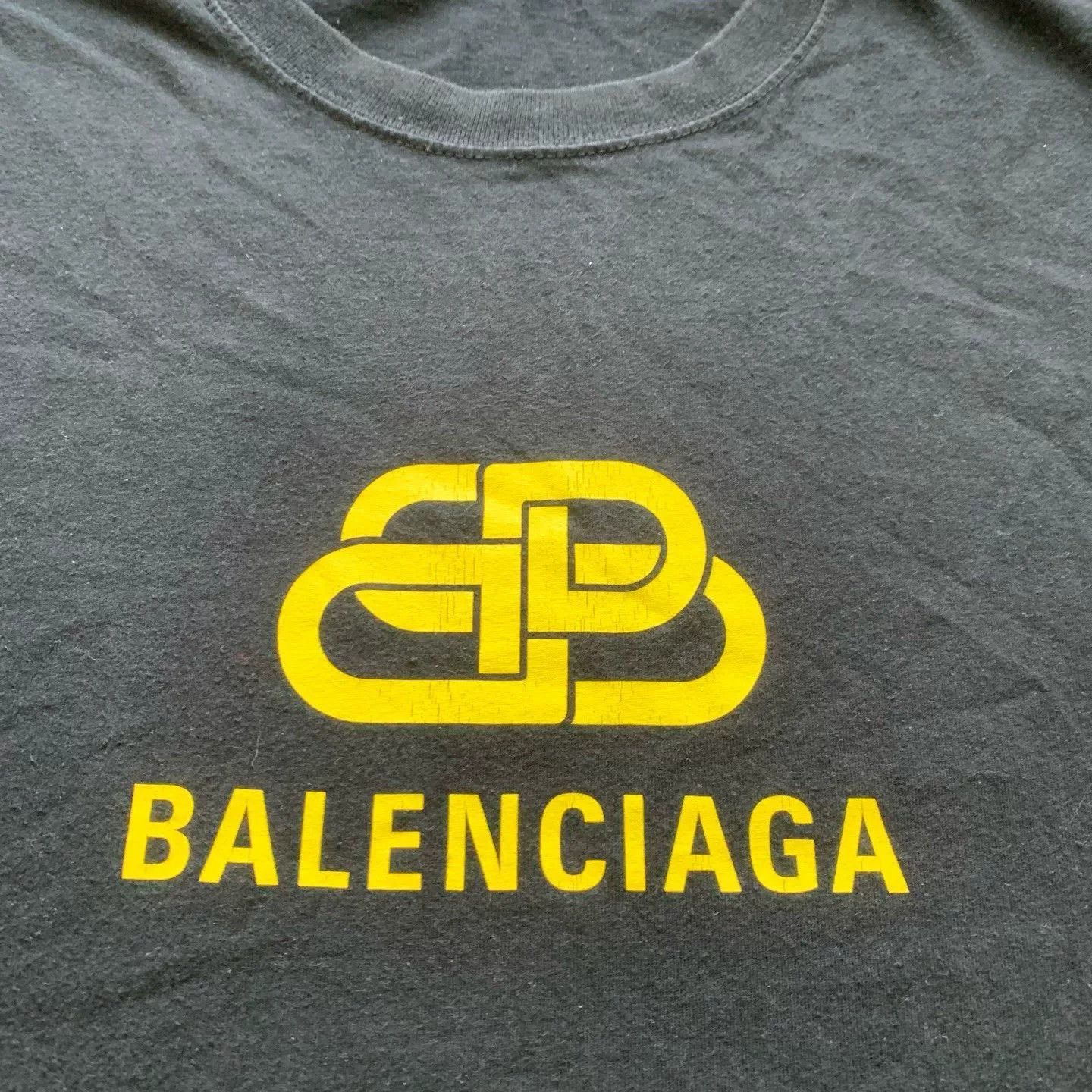 Balenciaga balenciaga black logo short sleeve shirt Size US L / EU 52-54 / 3 - 7 Thumbnail