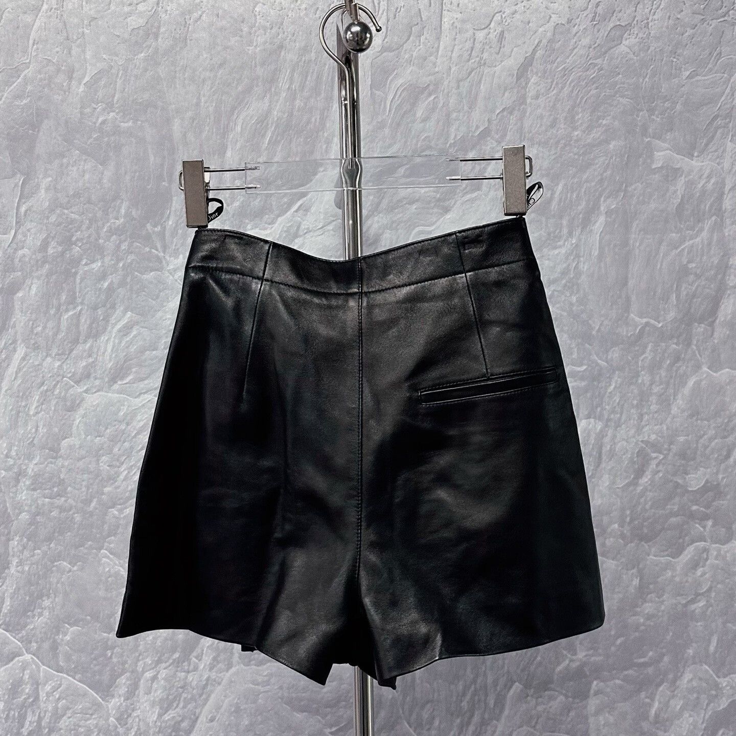 Dior black leather shorts with CD buckle Size 34" / US 12 / IT 48 - 4 Thumbnail