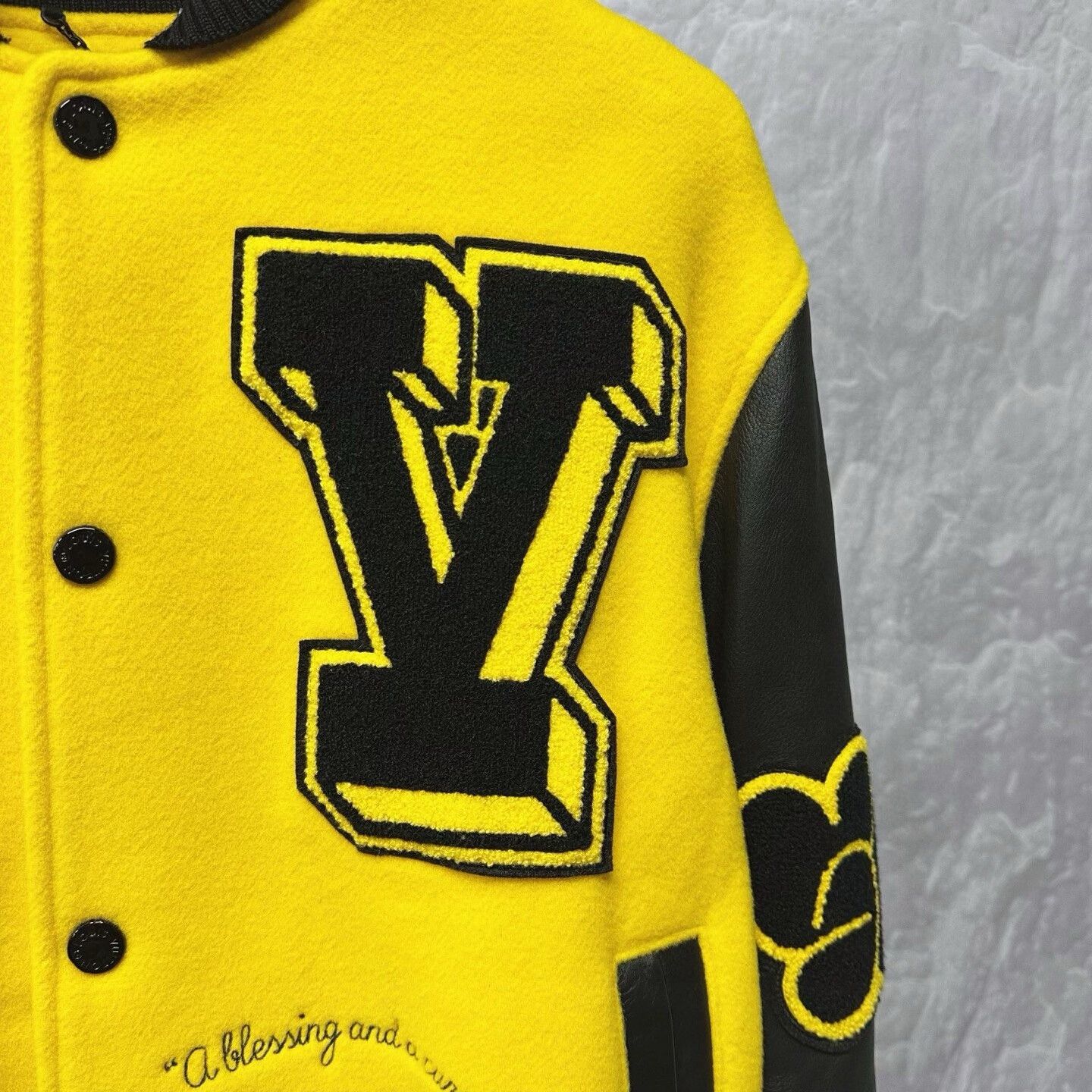 Louis Vuitton louis vuitton yellow varsity jacket Size US L / EU 52-54 / 3 - 3 Thumbnail